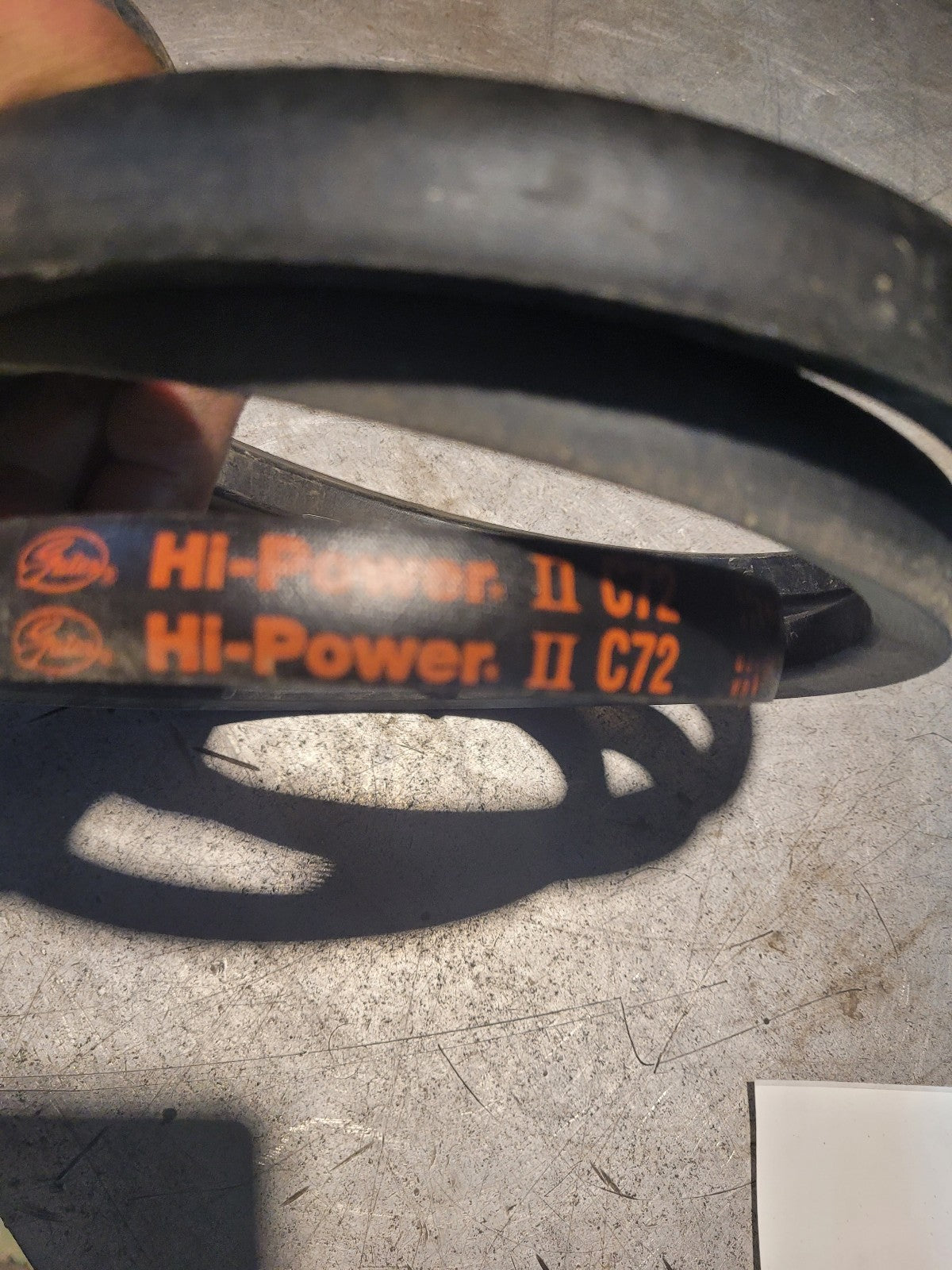 New C72 GATES BELT 7/8 in Top Width, 1 Strand, 76 in
