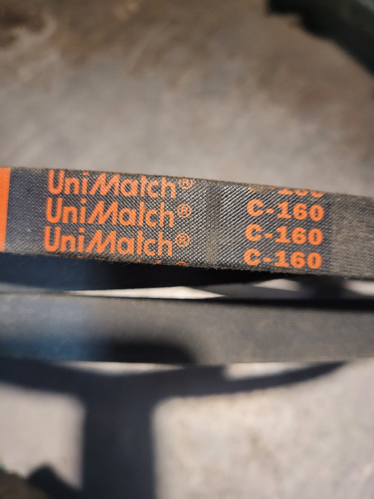 New C160 GATES BELT 7/8 in Top Width, 1 Strand, 164 in
