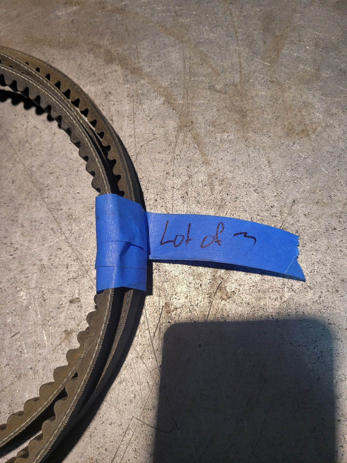 LOT OF 3 BELTS New AX-34 AX34 GATES BELT 1/2 in Top Width, 1 Strand, 36 in