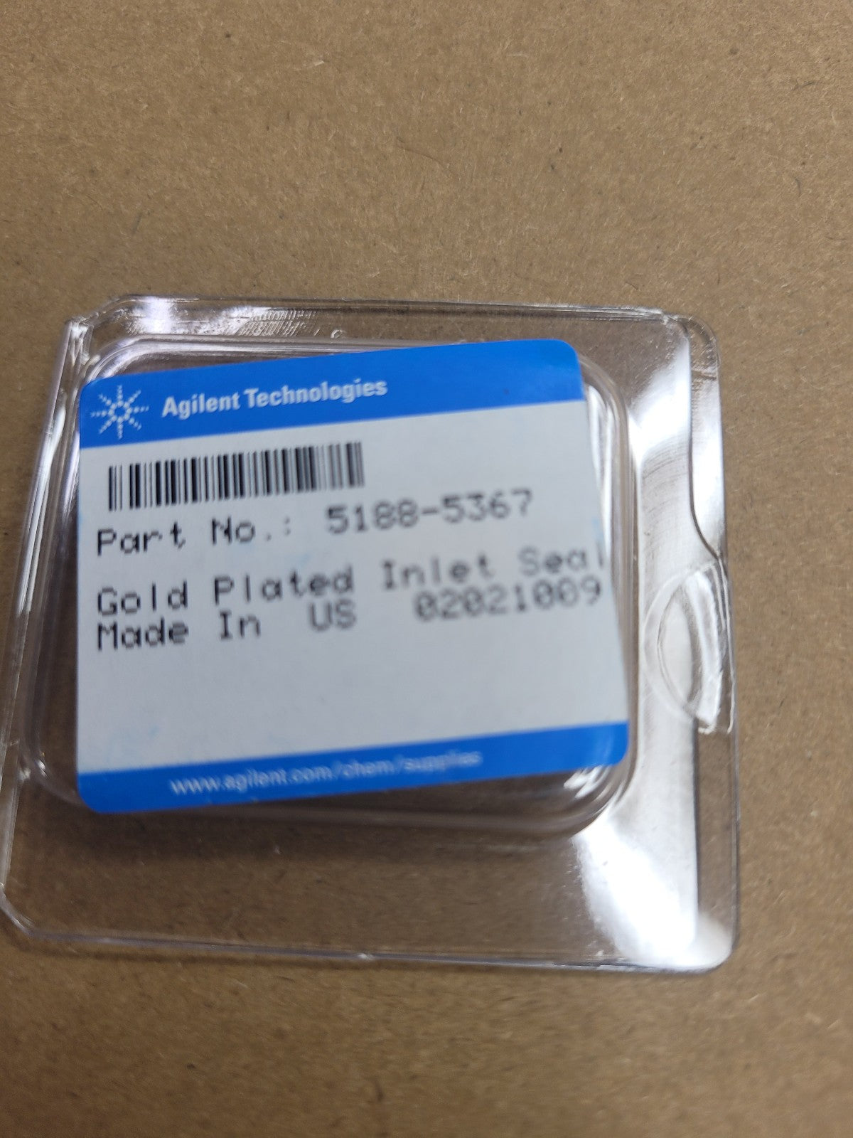 Agilent 5188-5367 GC inlet seal, gold plated