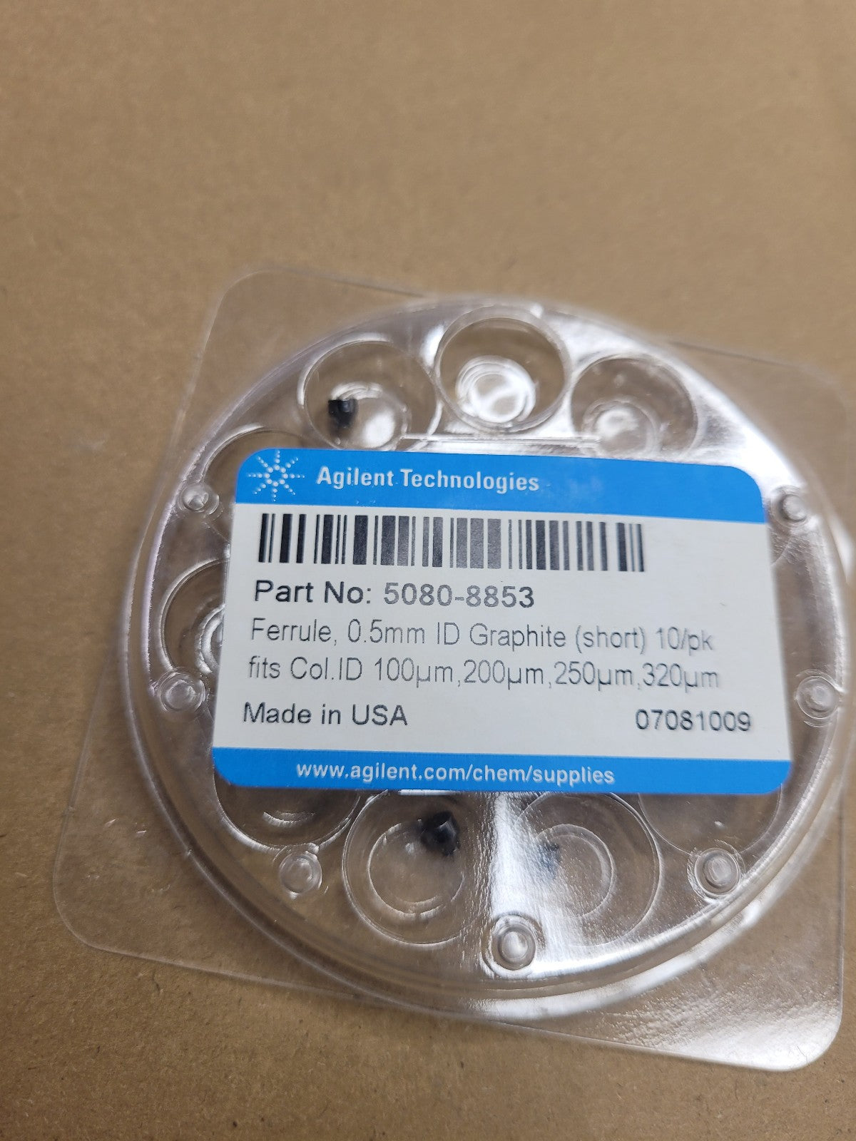 1 pack of 7 Gas Chromatography Graphite Pad 5080-8853 Seal Washer
