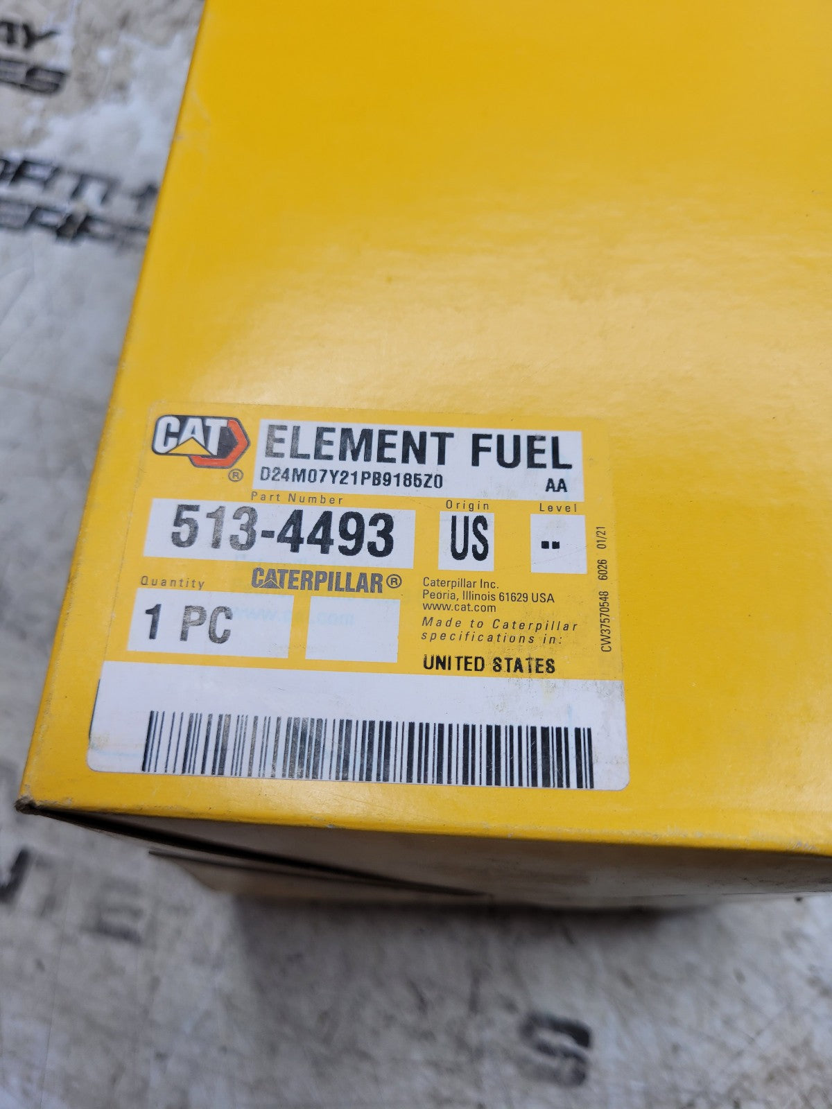 Genuine Cat 513-4493 Caterpillar Fuel Filter In oem Box 5134493
