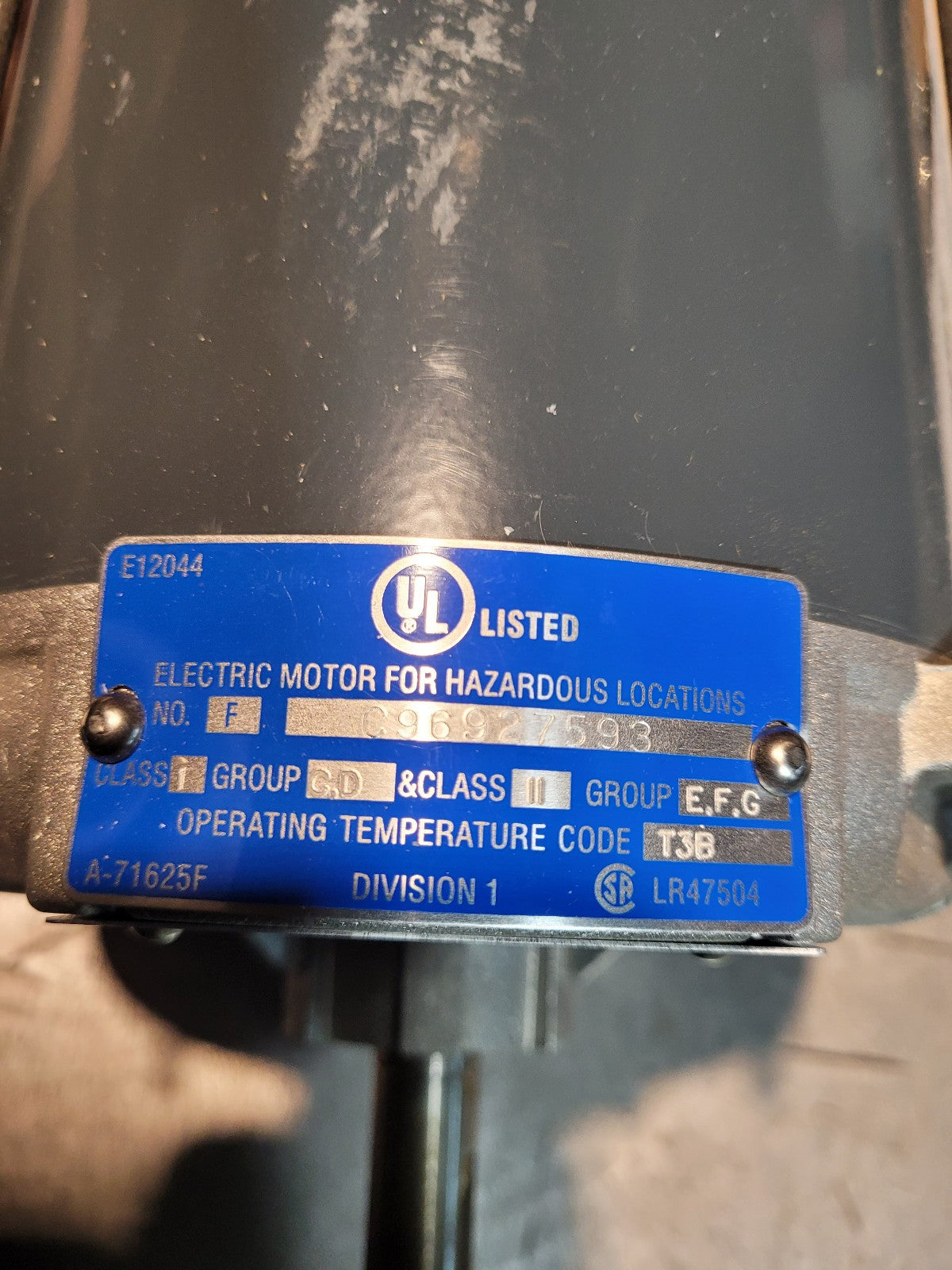 THERMON 10388 Motor EP-TEFC 1/2 HP 115V - 208-230V 1 Phase 1725RPM 60HZ