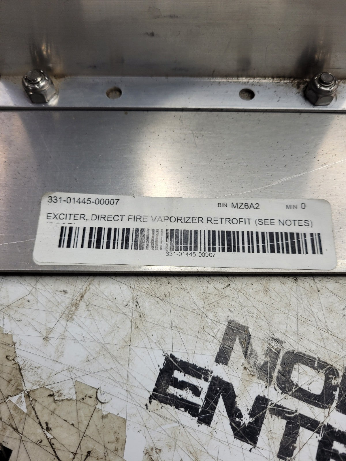 331-01445-00007 07778414 EXCITER DIRECT FIRE VAPORIZER RETROFIT 327-03298-01187
