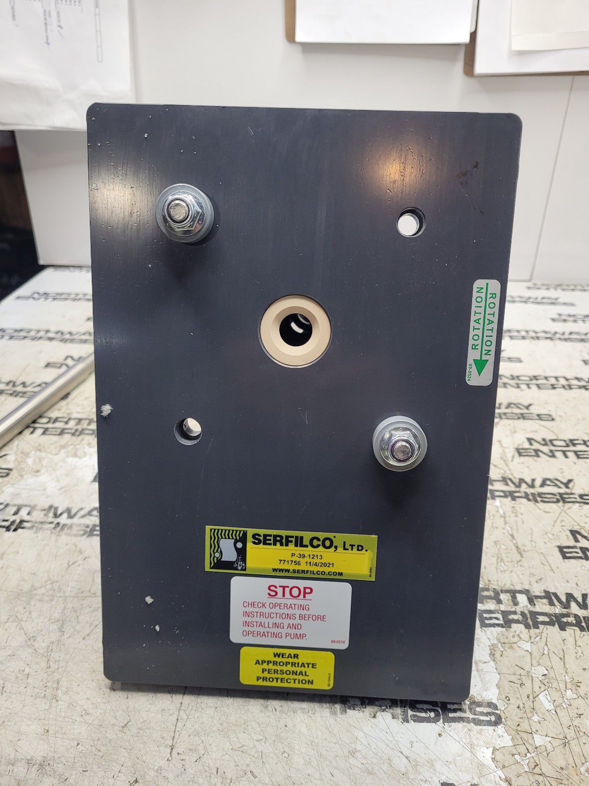P-39-1213 SERFILCO 39-1213-HX Series 'EO 1' Vertical Pump END 1000322