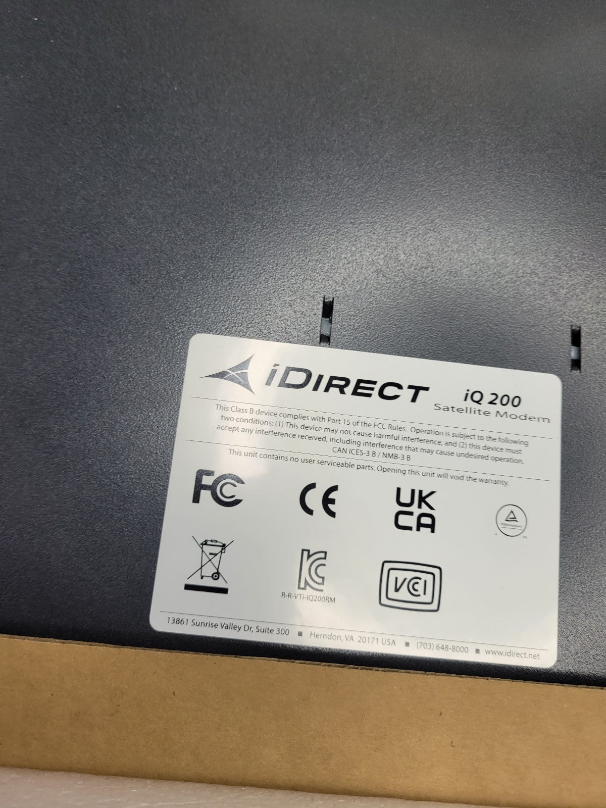 E0004963-0001 MODEL iQ 200 RACKMOUNT IDIRECT