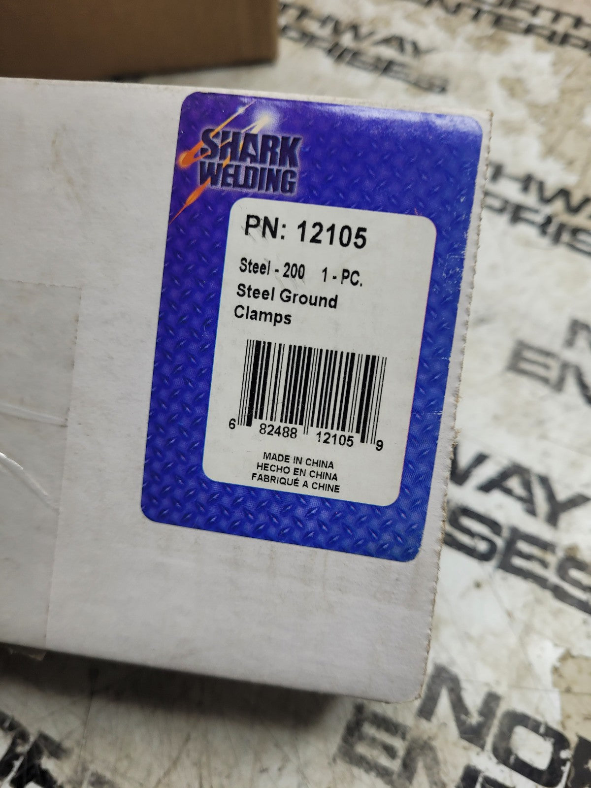 LOT OF 4 OF Shark Welding Steel Ground Clamp – 200 Amp PN 12105