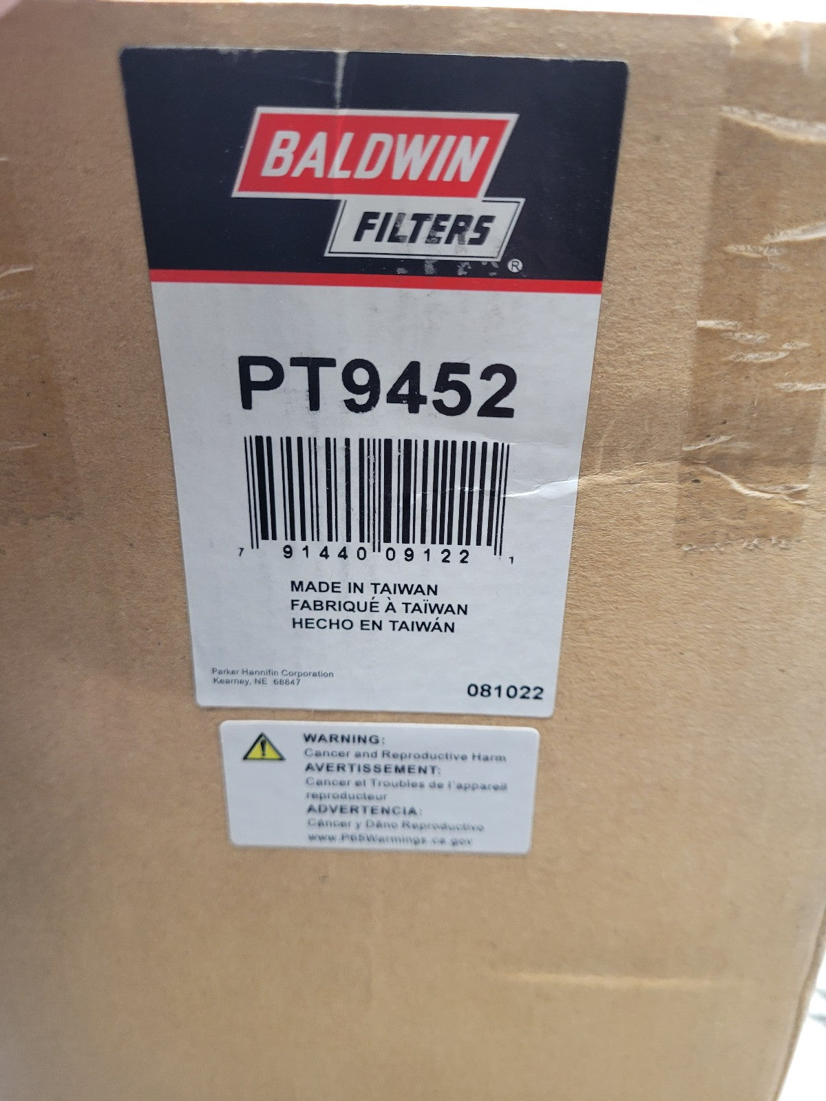 PT9452 BALDWIN HYDRAULIC FILTER