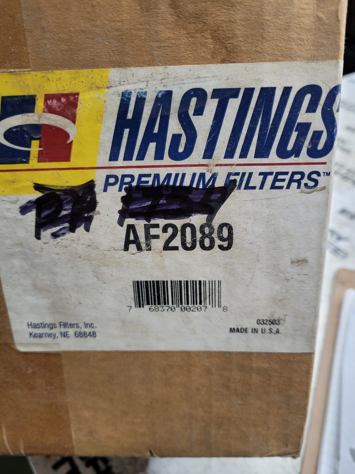 AF2089 HASTINGS AIR FILTER