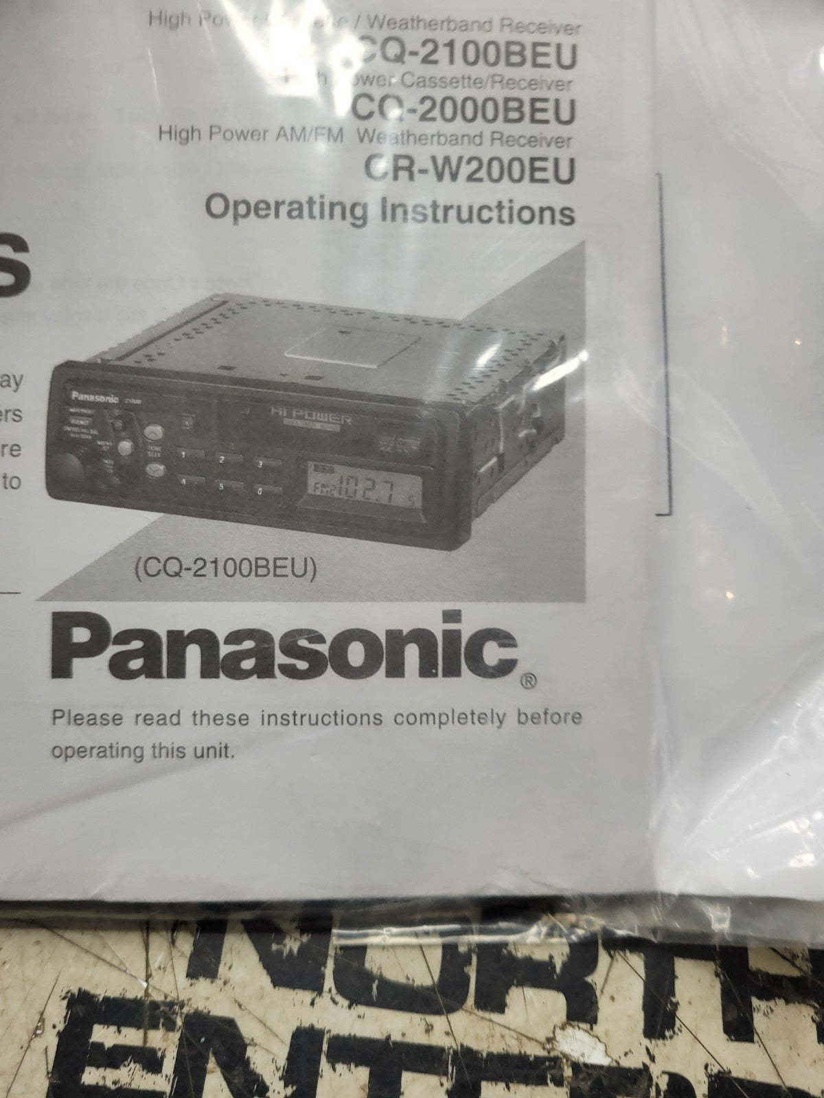 750151 CQ-2100BEU PANASONIC RADIO KIT WITH SPEAKERS 750157