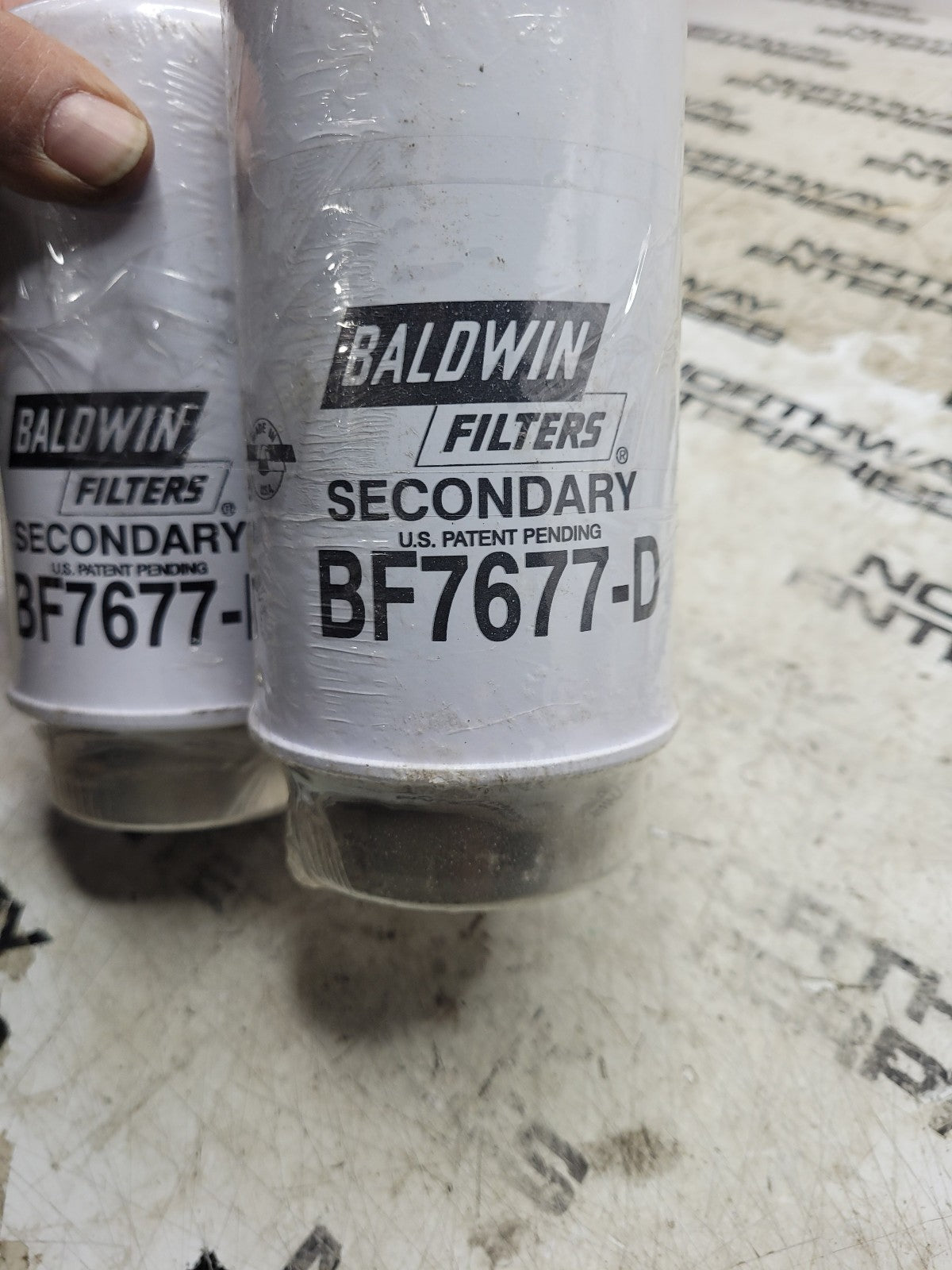 LOT OF 2 FILTERS - Baldwin Filters BF7677-D Fuel Filter