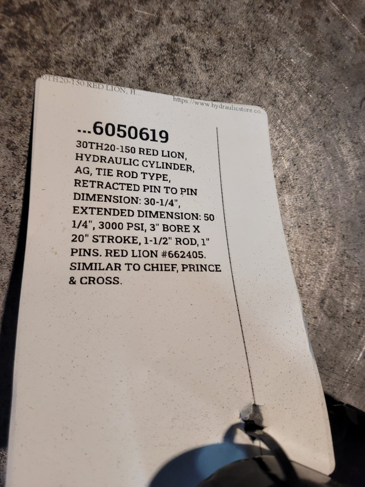 NEW LION 30TH20-150 HYDRAULIC CYLINDER
