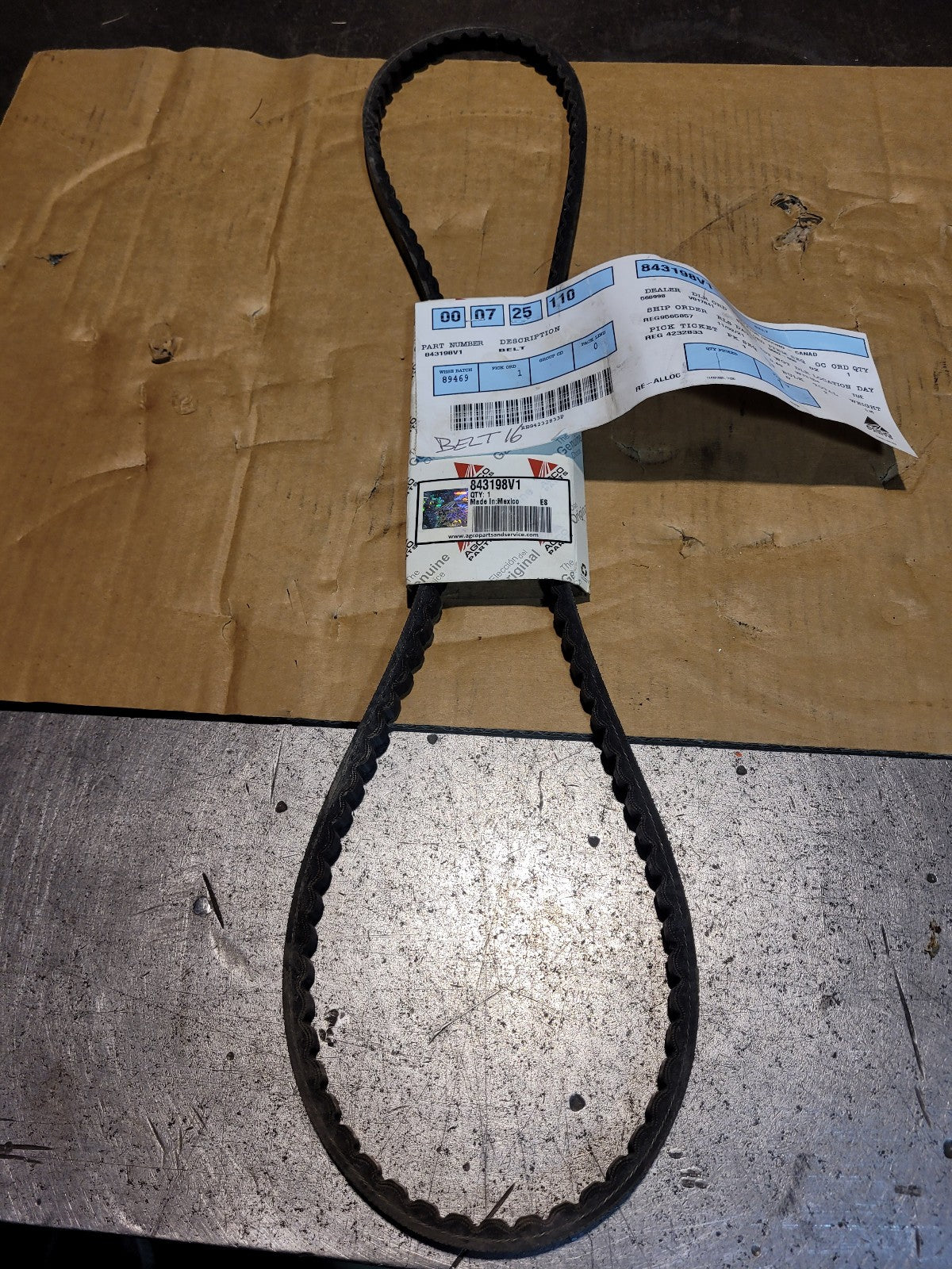 AGCO V-Belt, 13AV Section, 52.8" Long 843198V1