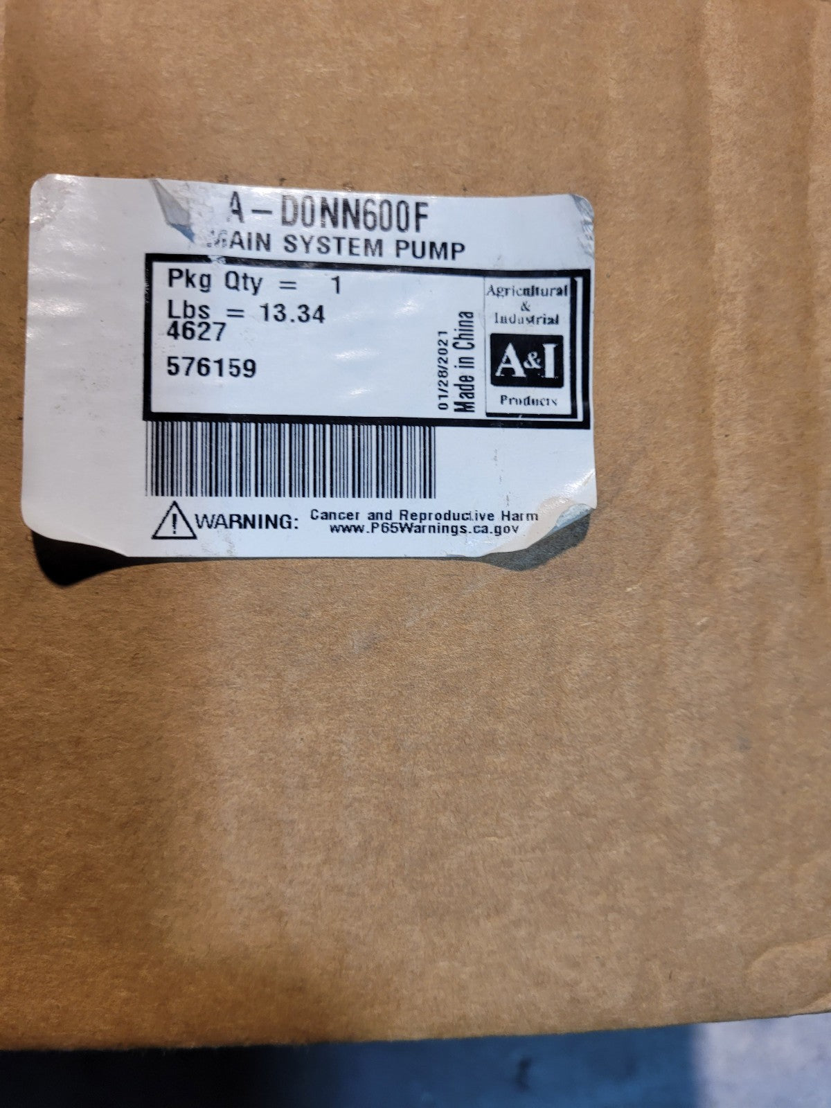 A&I Ford Hydraulic Pump Assembly DONN600F a-DONN600F