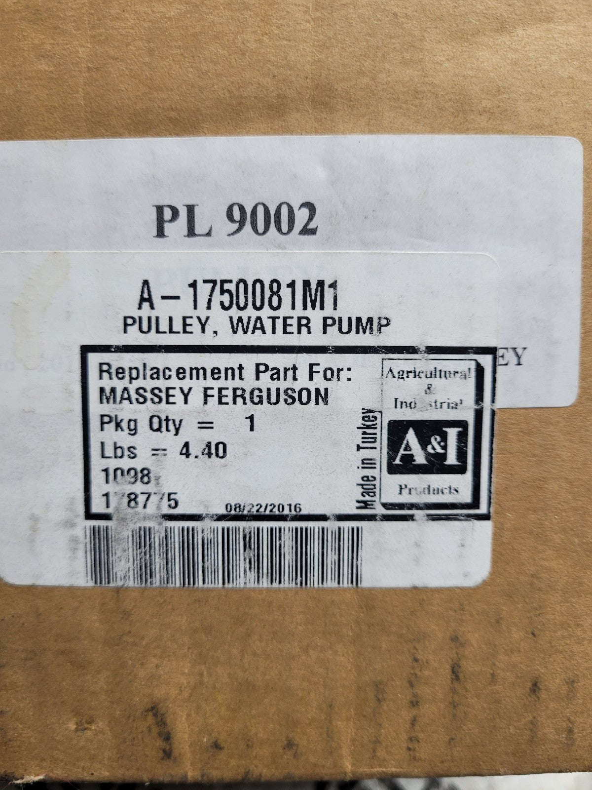 A-1750081M1 WATERPUMP PULLEY