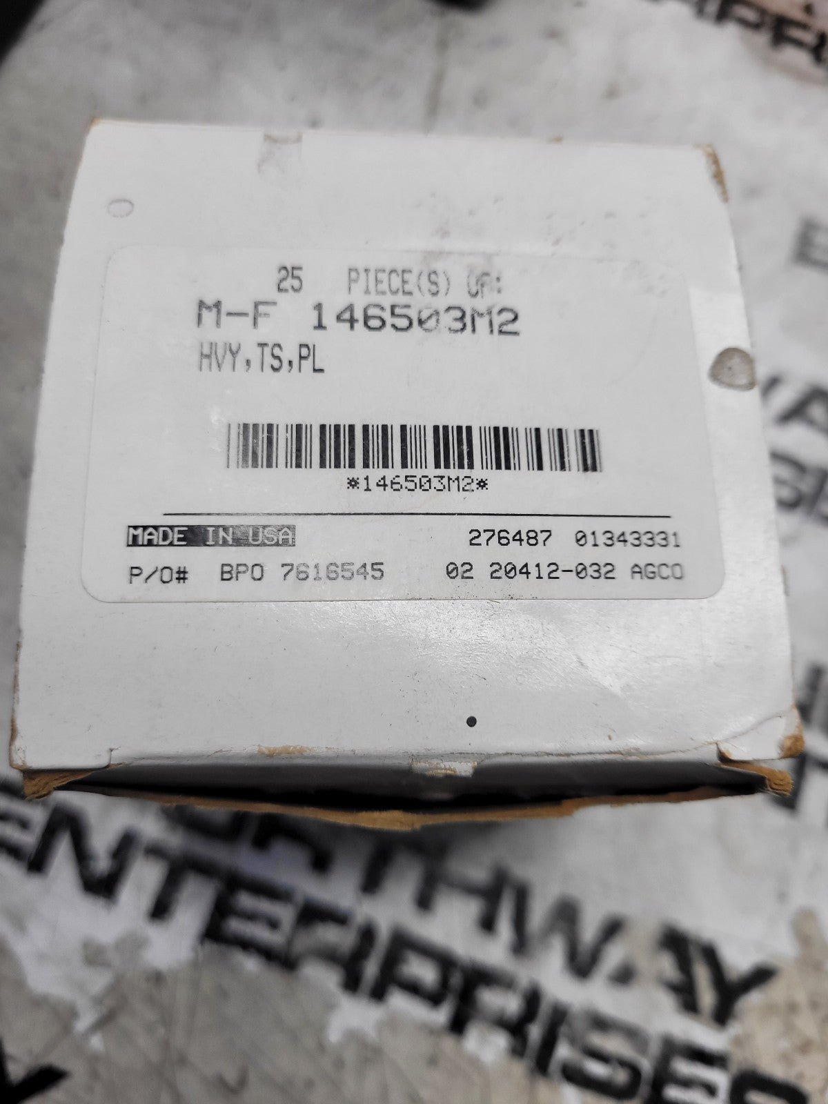 1 BOX OF 25PC - 146503M2 MASSEY FERGUSON BLADES