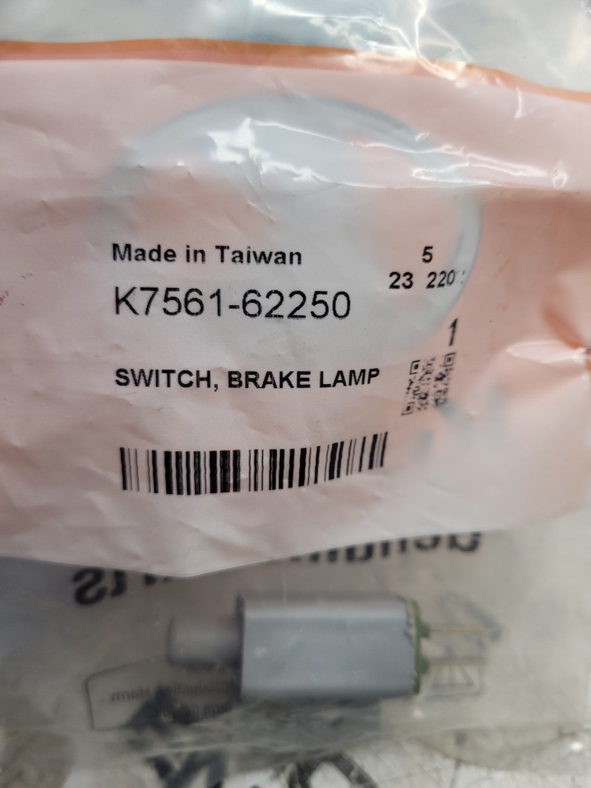 K7561-62250 Genuine Kubota RTV 900 OEM Brake Lamp Light Switch