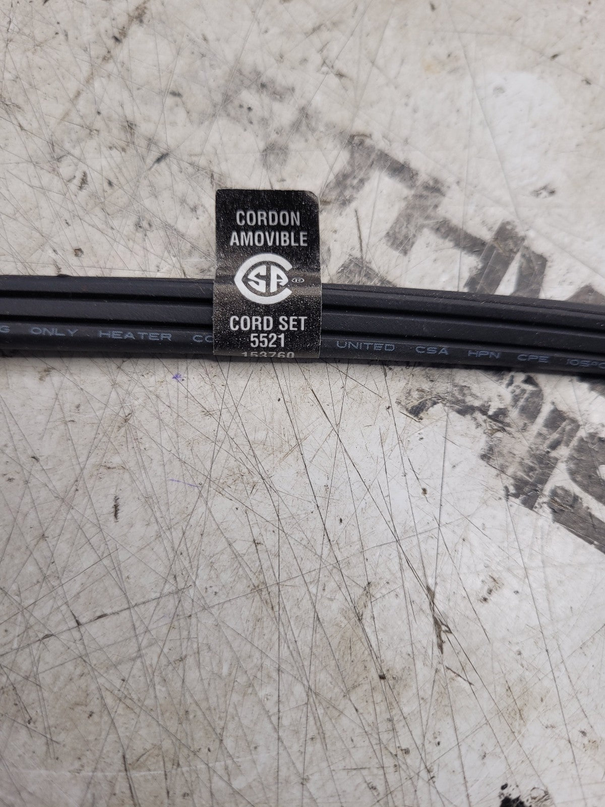 New Genuine Kubota 70000-00773 Electrical Chord Block Heater Cable