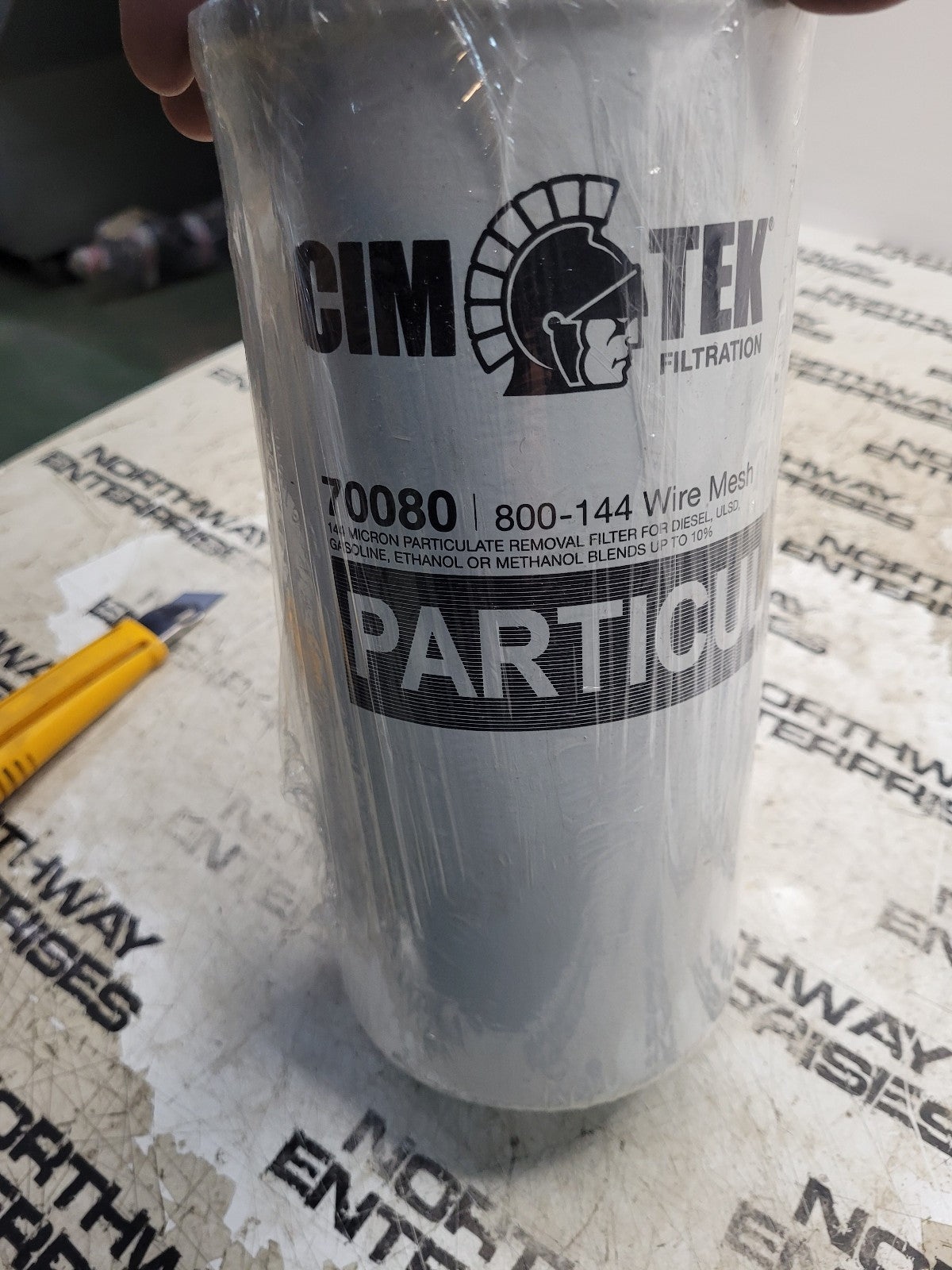 New CIM Tek Particulate Filter 144 Micron Fuel Filter Part 70080 800-144