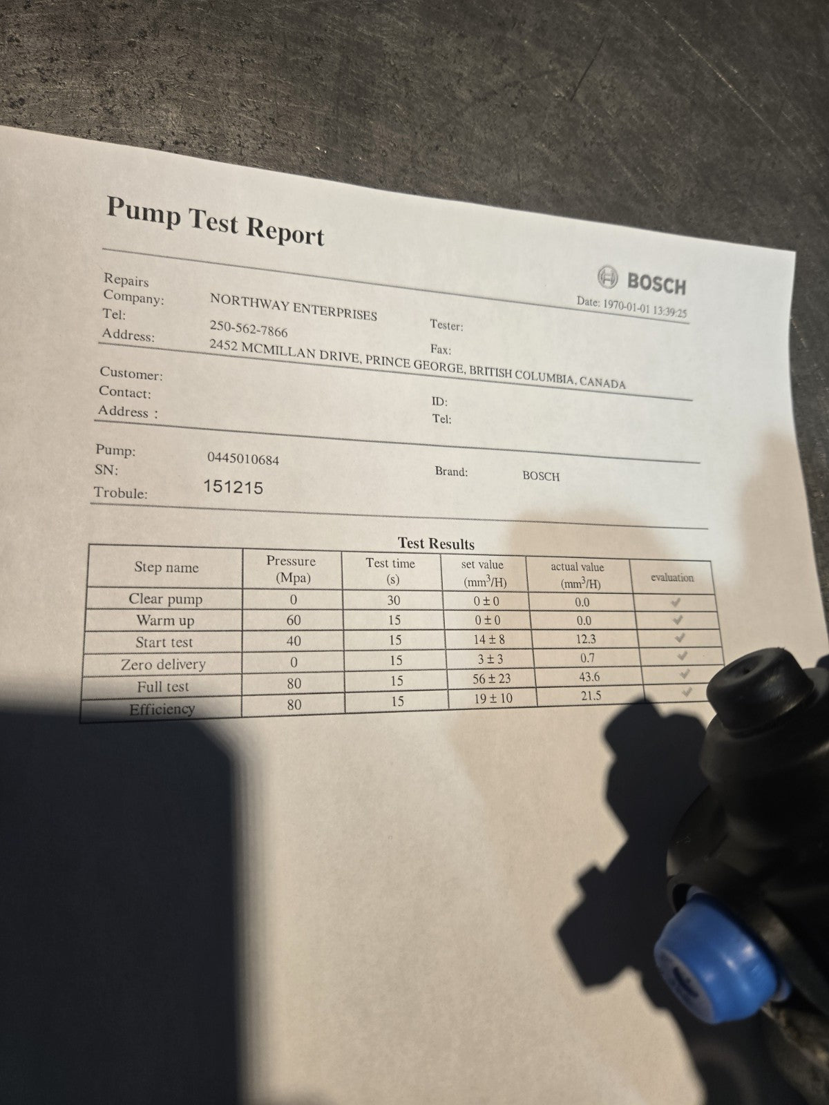 TESTED 0445010684 Bosch CP4 High Pressure Injection Pump 3.0l Ecodiesel
