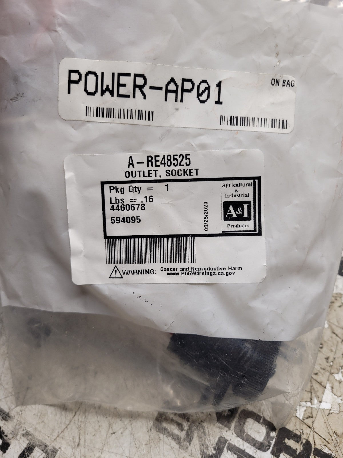 New A-RE48525 A&I Outlet Socket
