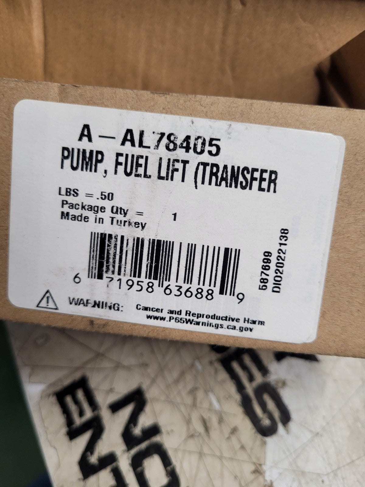 New A-AL78405 Fuel Pump Lift Pump