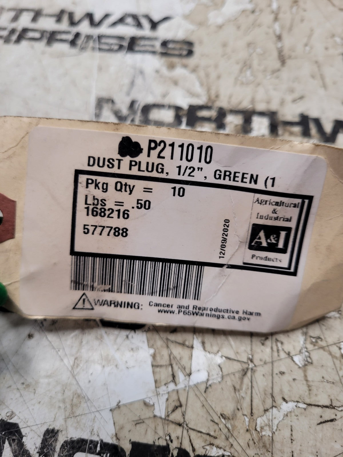 New P211010 Lot of 9 Caps 1/2 Dust Plug