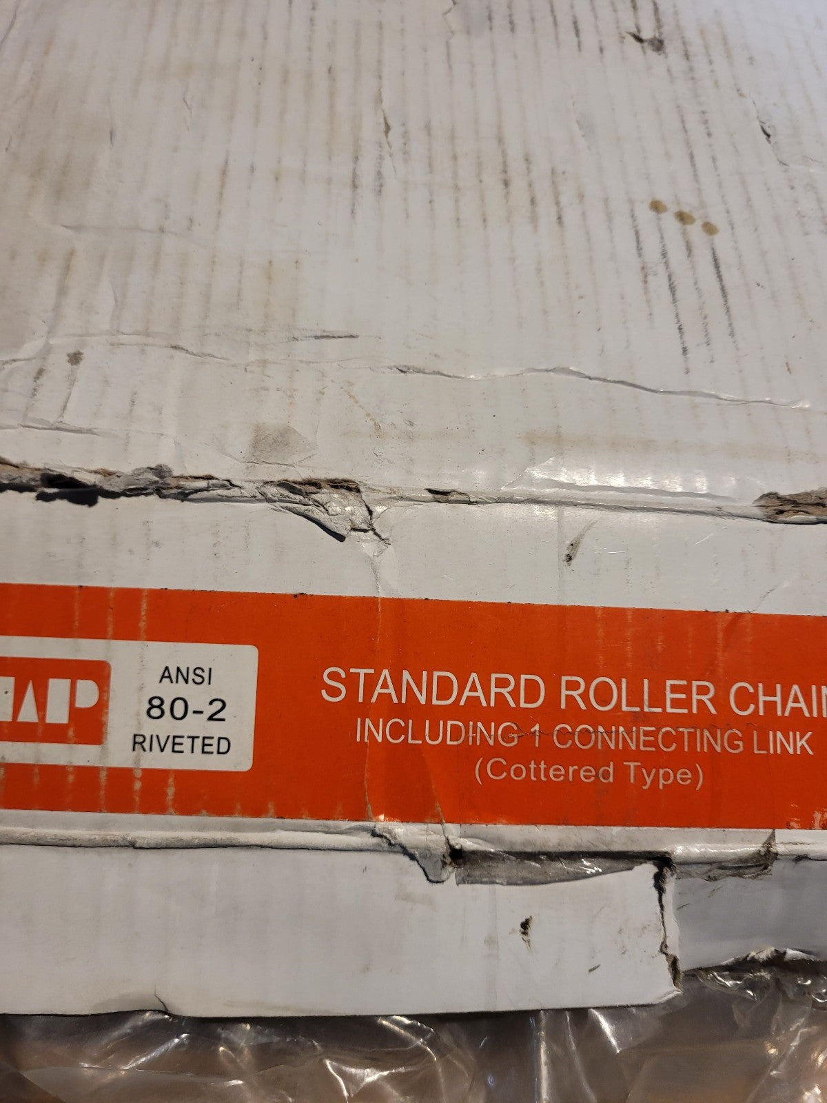 80-2 Roller Chain Double Strand 10 Feet Plus Connecting Master Link