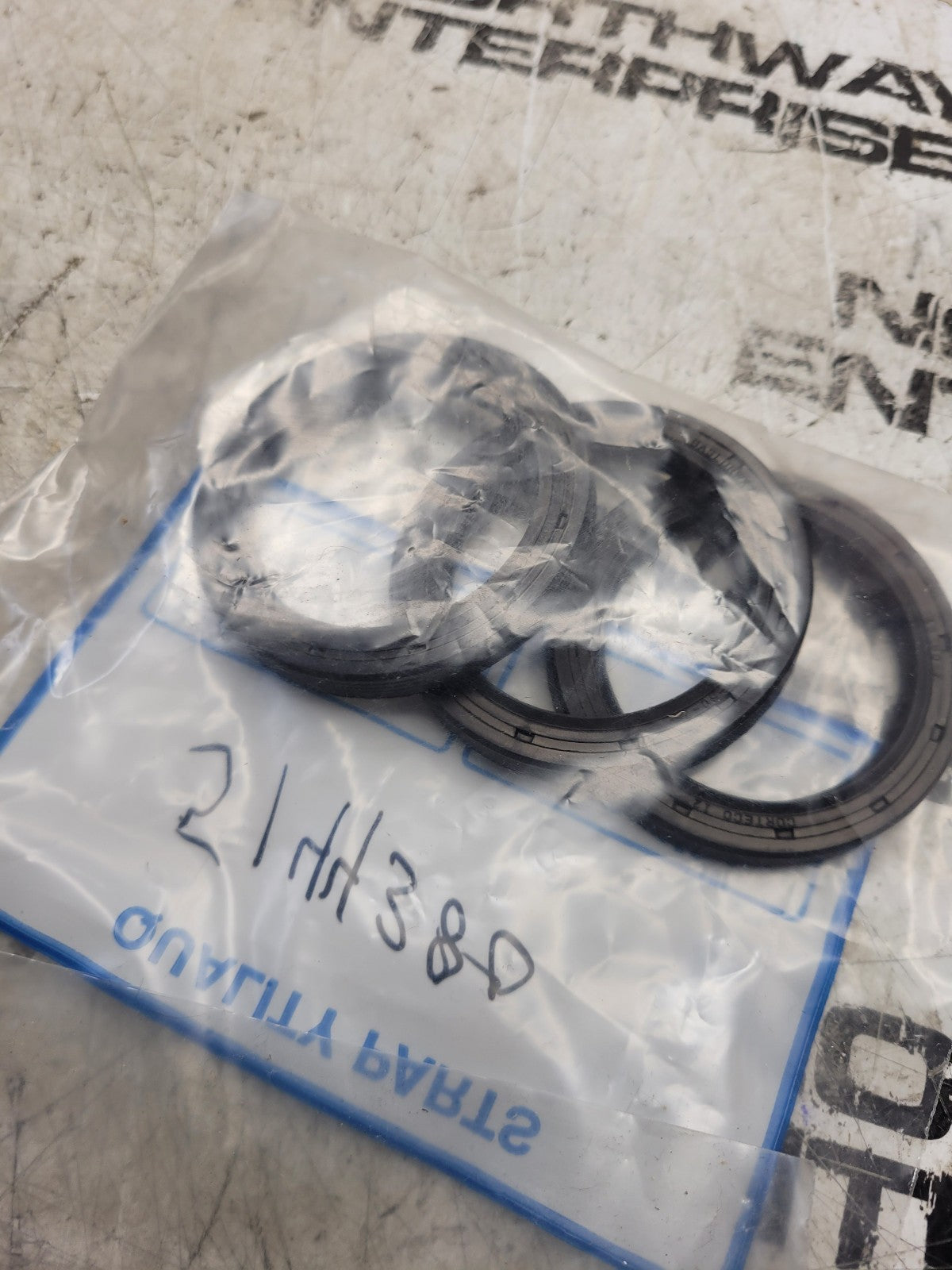 LOT OF 3 - 5144380 - Double Lip Seal - 45 mm ID x 60 mm OD x 7 mm Thk