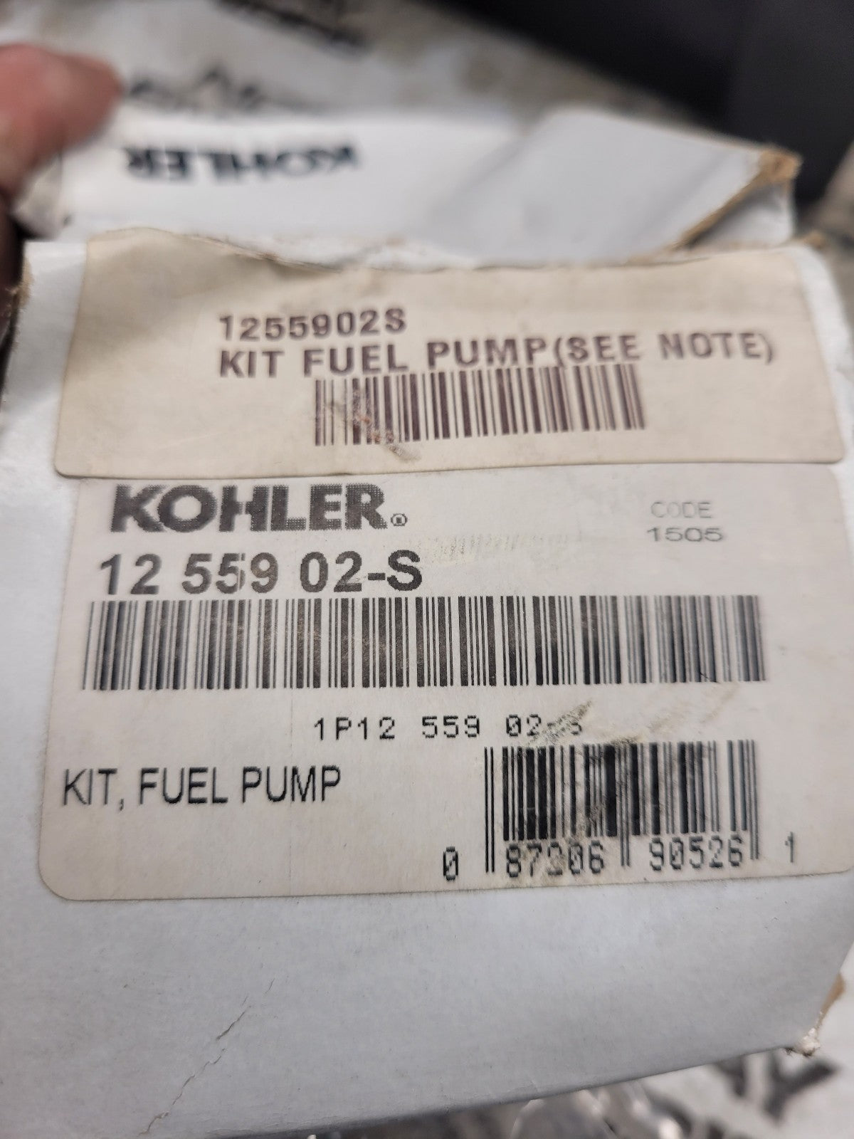 KOHLER Fuel Pump Kit 1255902-S