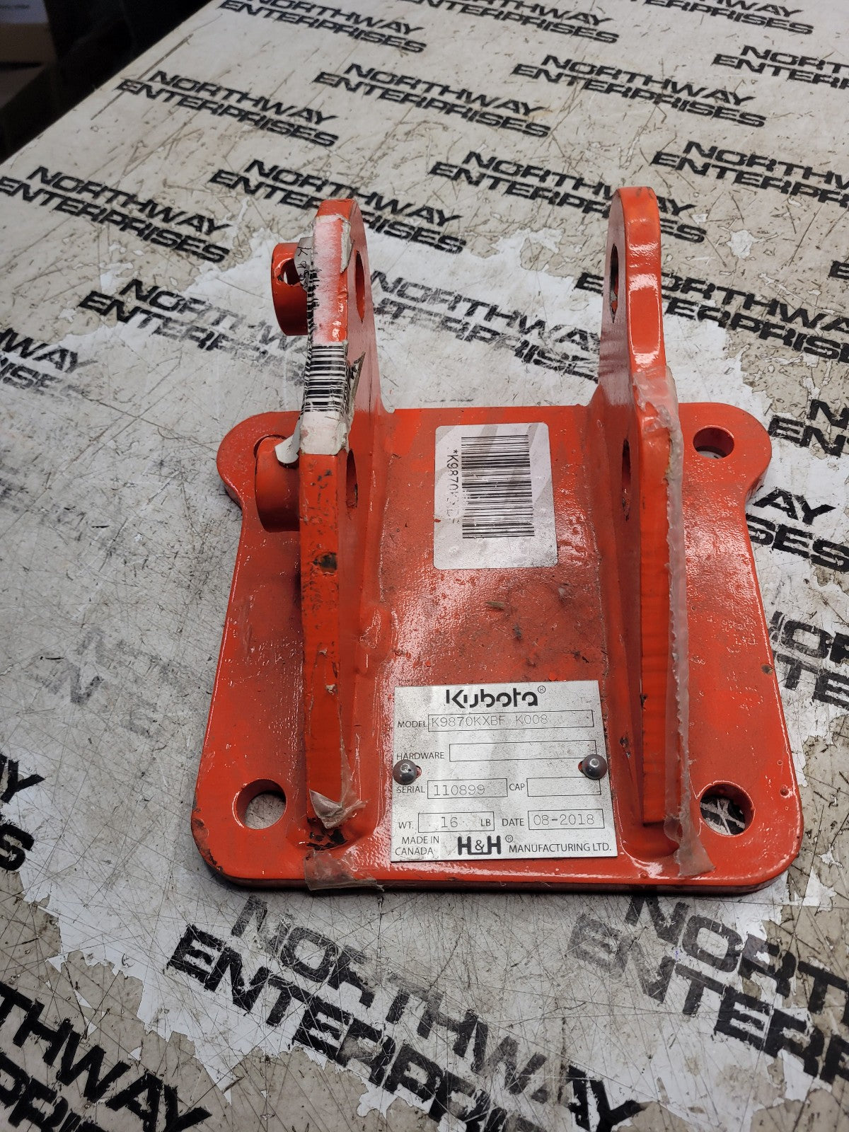 K9870KXBF-K008 K9870KXBF KUBOTA TOP MOUNT BRACKET FOR K008 EXCAVATOR