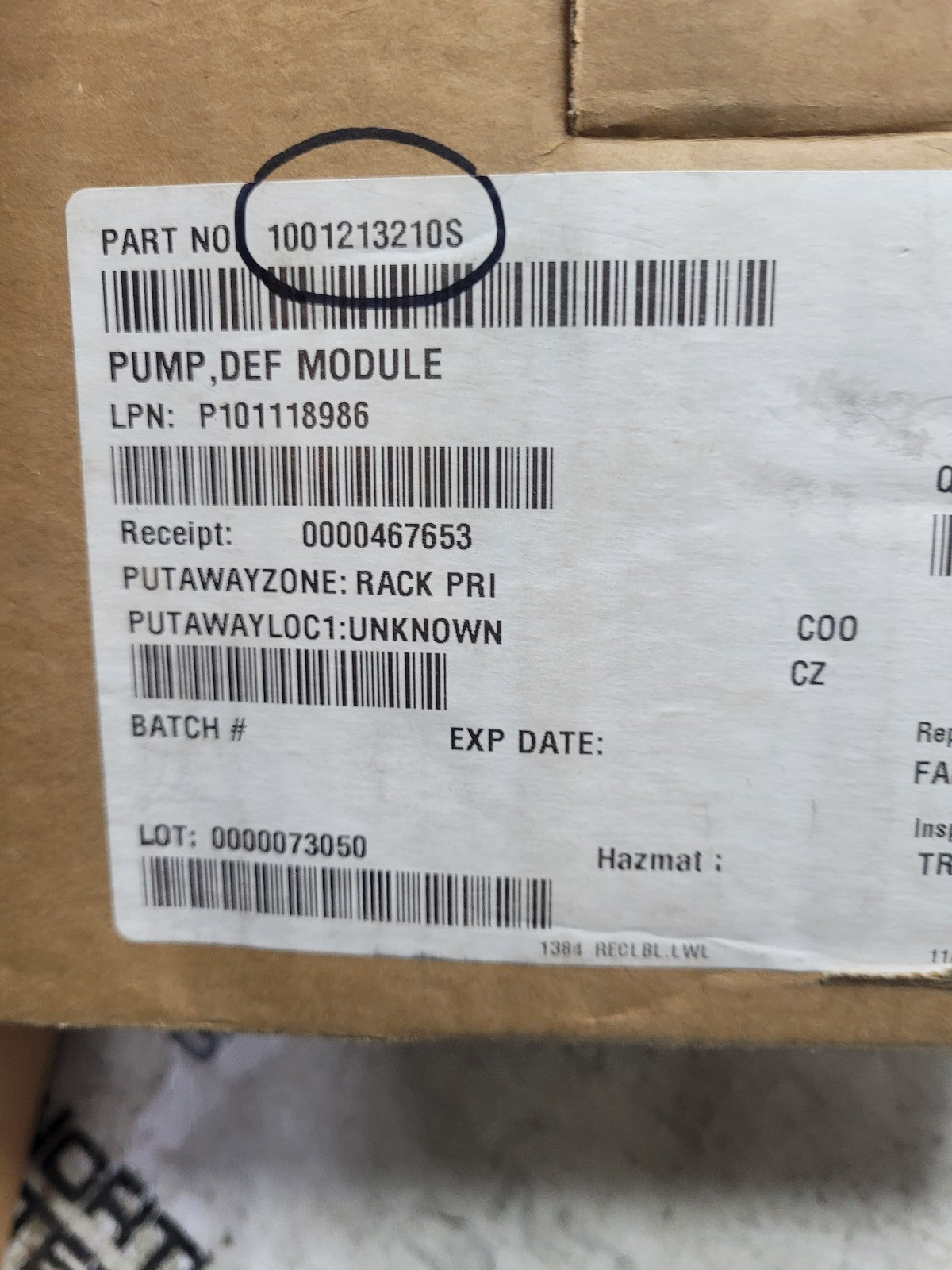 NEW CUMMINS 1001213210S / 4387304 UREA Doser Fluid Supply Module 6.7 ISB/QSB