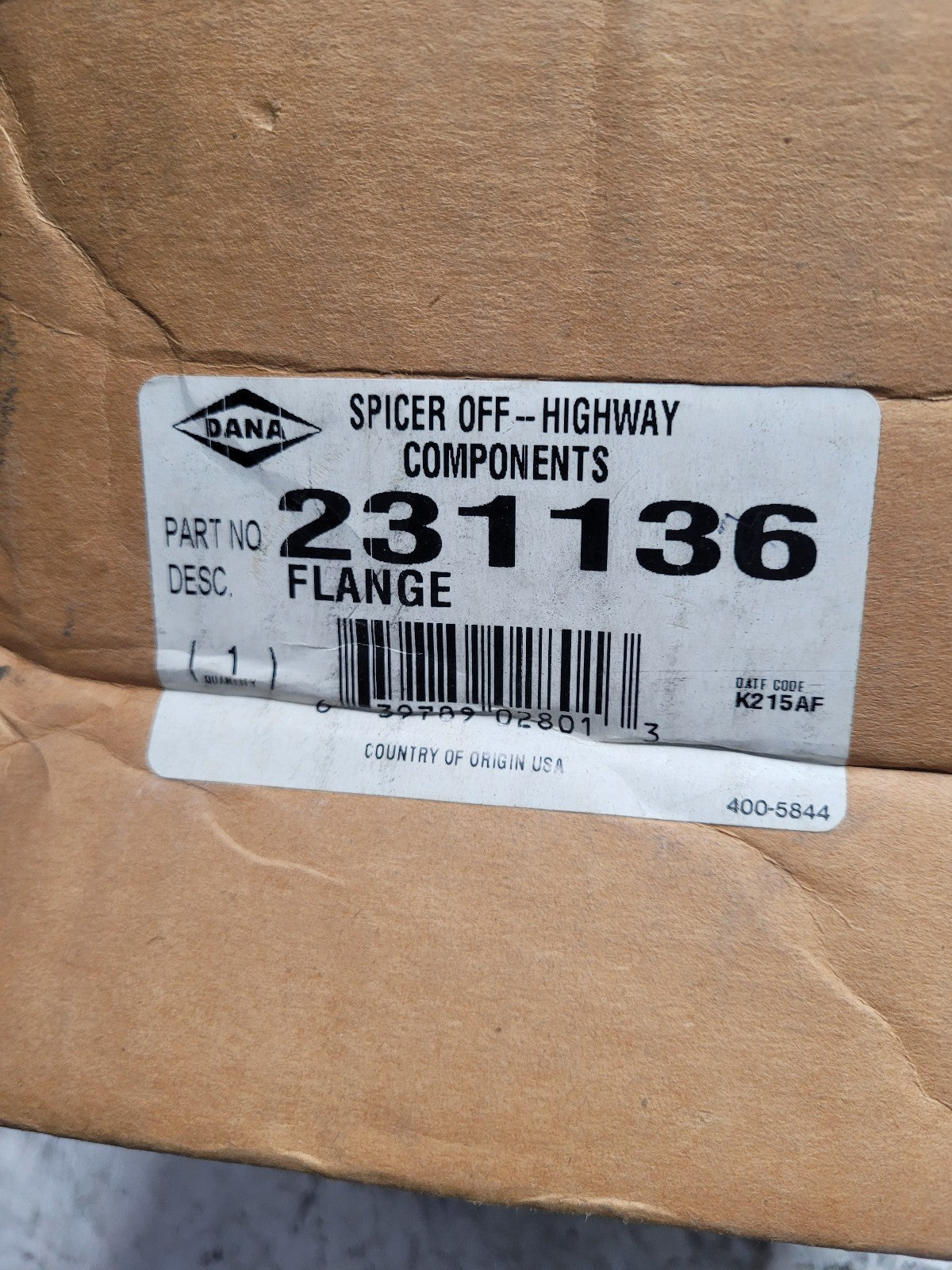 NEW Dana Spicer 231136 FLANGE