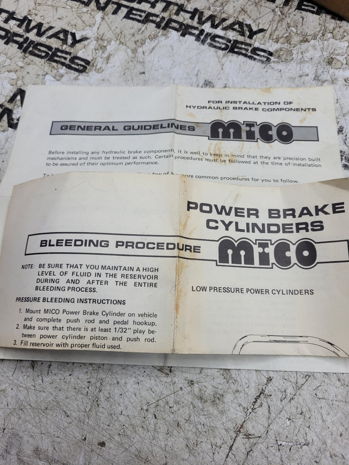 NEW 1920101 MICO Master Cylinder