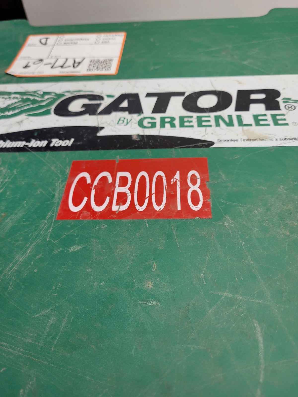 Used E12CCXLX GATOR 12 TON 40MM 8AWG-750 GREENLEE UA12ID CRIMPING TOOL
