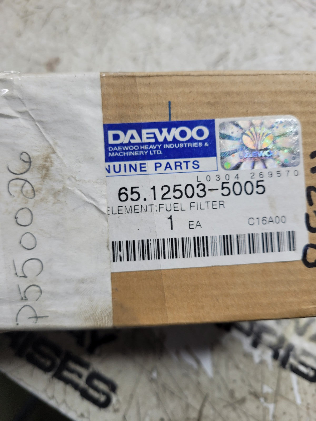Doosan Daewoo 65.12503-5005A FUEL FILTER ELEMENT
