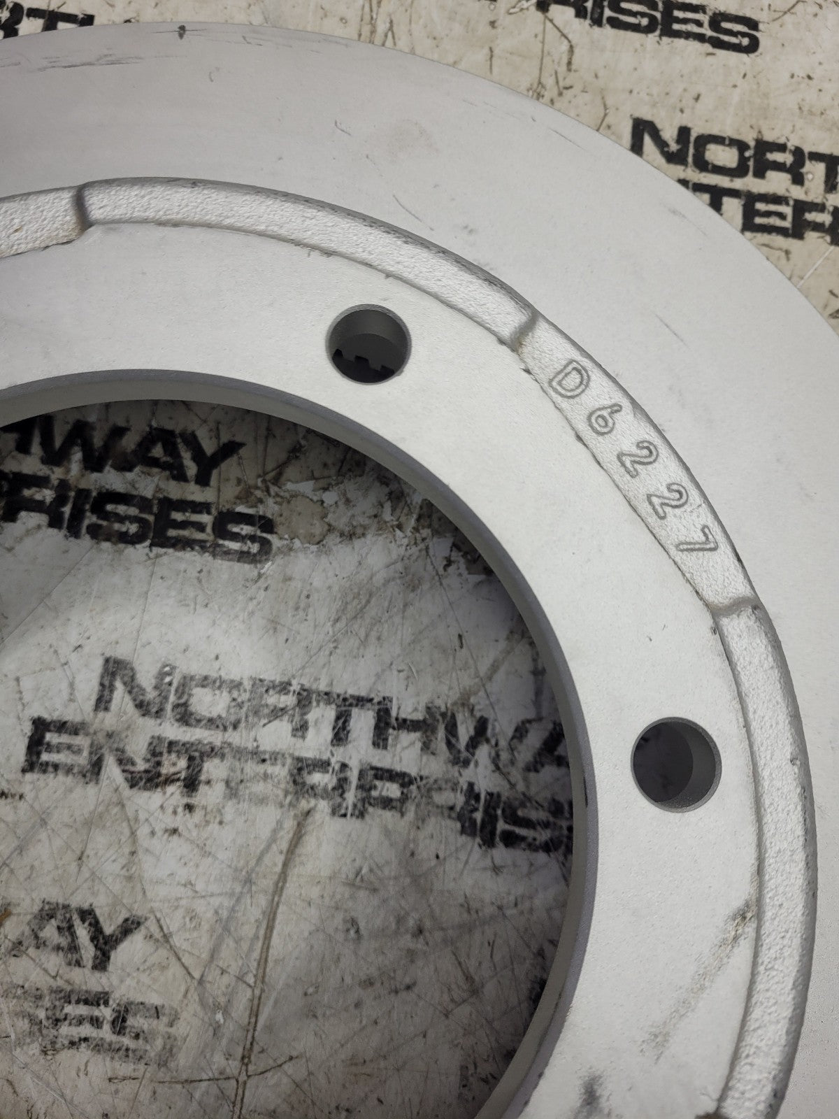 NEW D6227DM GUNITE BRAKE ROTOR HAT SHAPE ABS