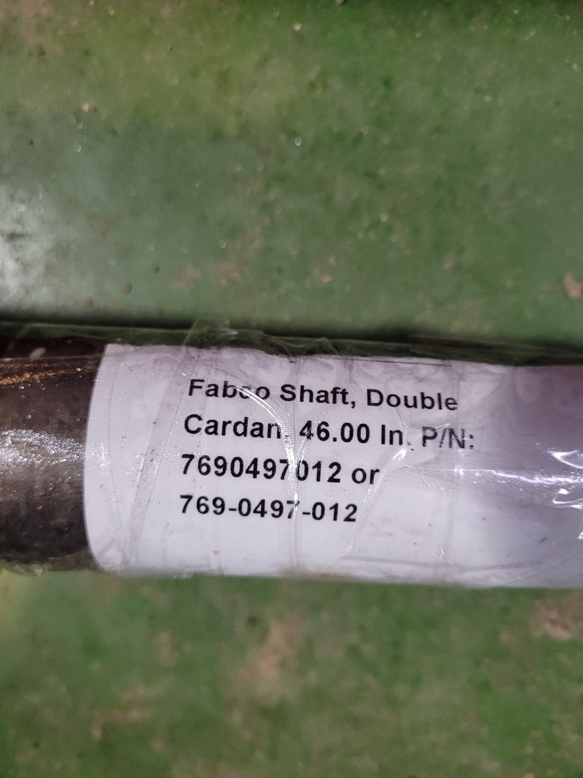 NEW Fabco Shaft, Double Cardan, 46.00 In. P/N: 7690497012 or 769-0497-012