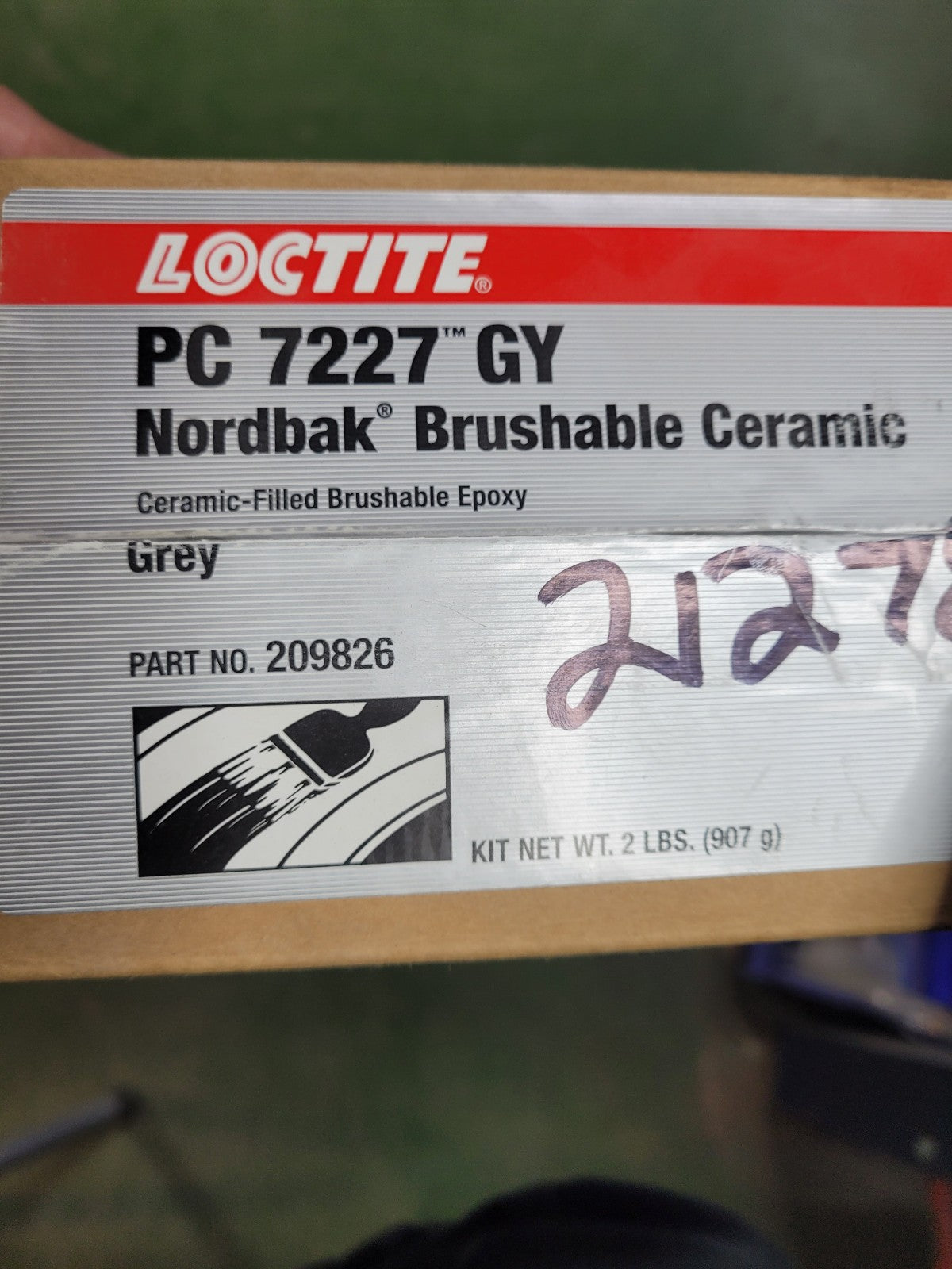 NEW PC 7227 GY LOCTITE NORDBAK BRUSHABLE CERAMIC EPOXY PN.209826