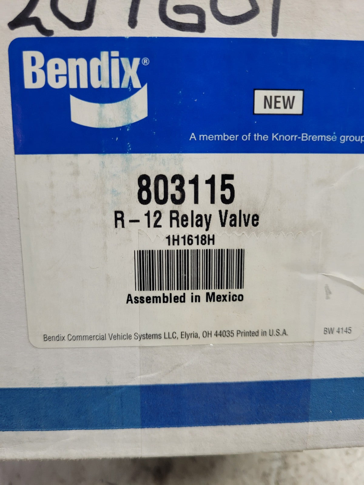 NEW Genuine Bendix R12 Relay Valve 803115