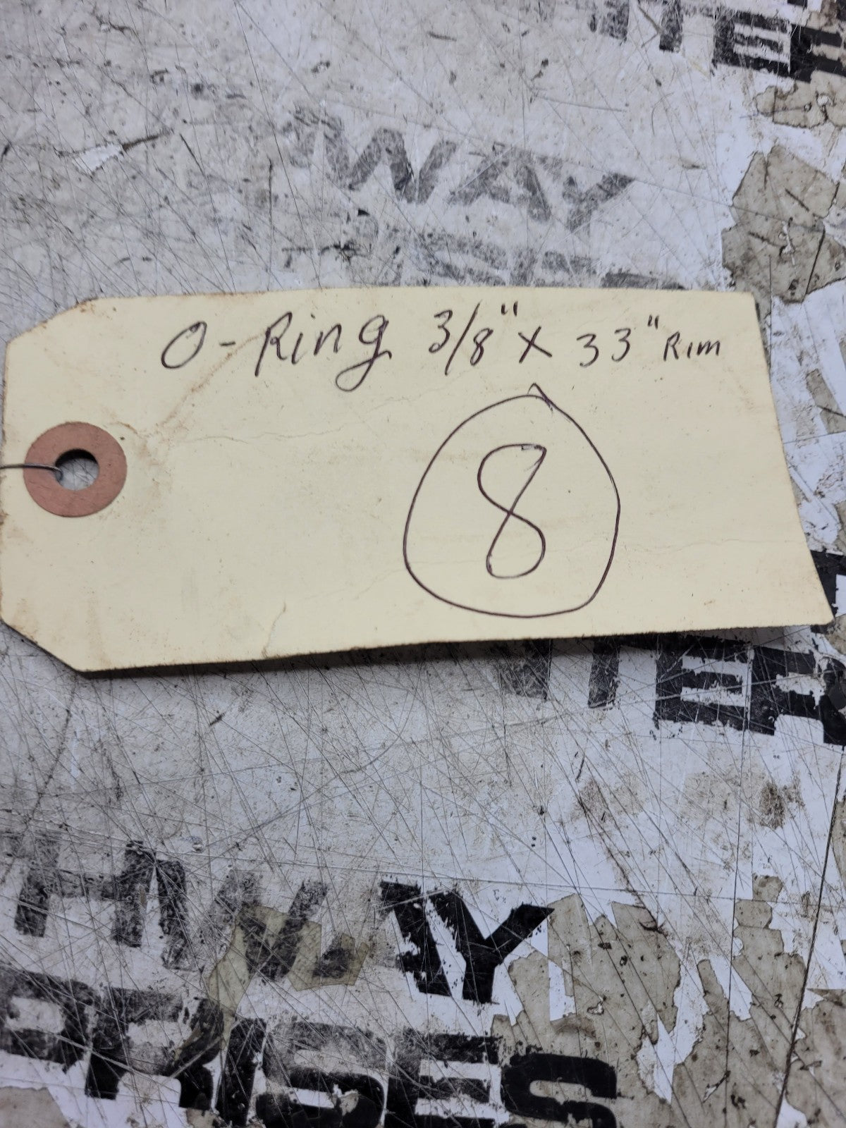 NEW LOT OF 8PC O Ring 33" x 3/8"