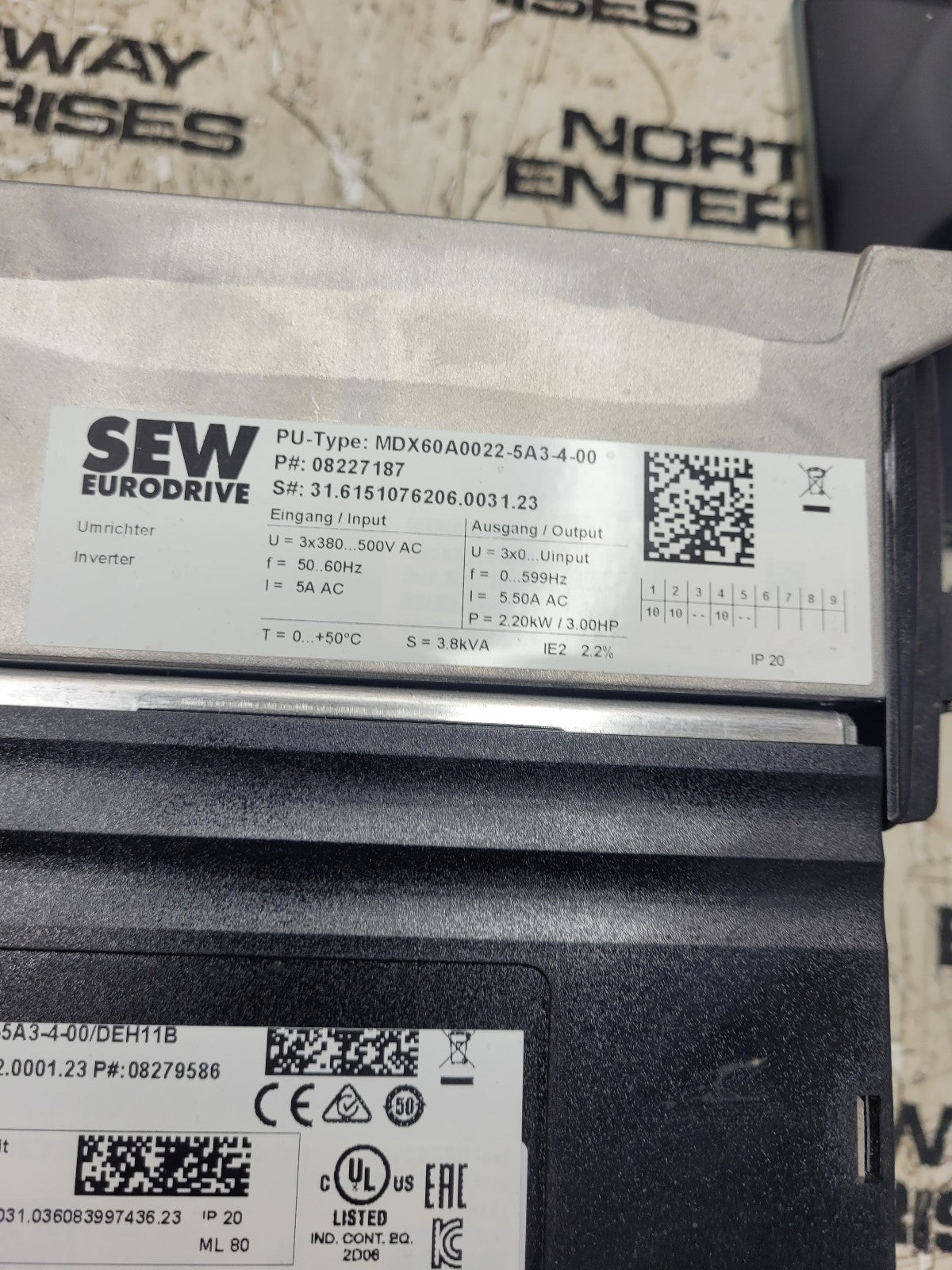 NEW SEW-Eurodrive MDX61B0022-5A3-4-00 MDX61B-00 CONTROL UNIT