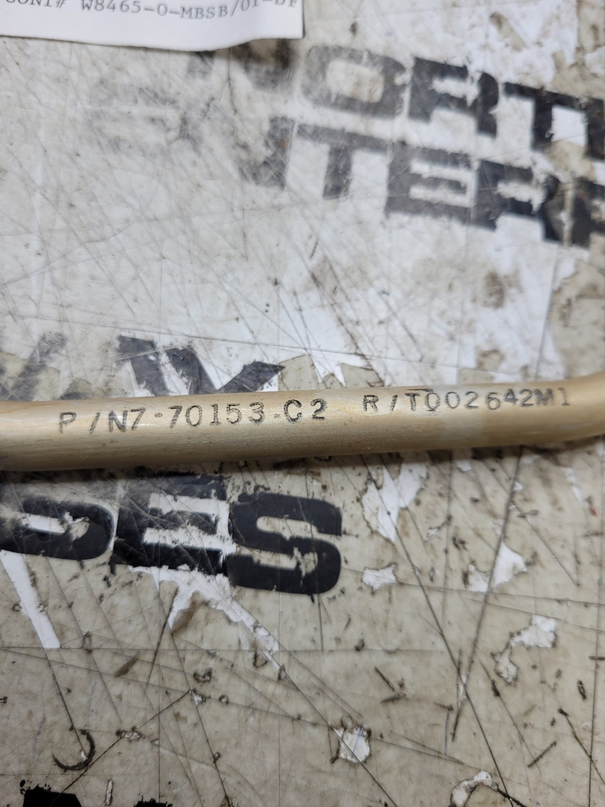 NEW OLD STOCK 4710-21-253-0579 7-70153-C2 TUBE ASSY R/T2642M1 UNCERTIFIED AS IS