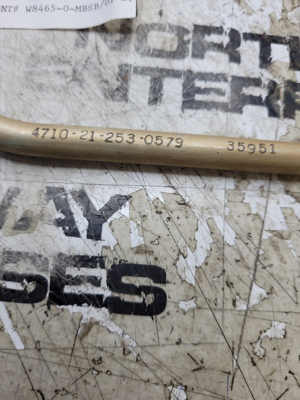 NEW OLD STOCK 4710-21-253-0579 7-70153-C2 TUBE ASSY R/T2642M1 UNCERTIFIED AS IS