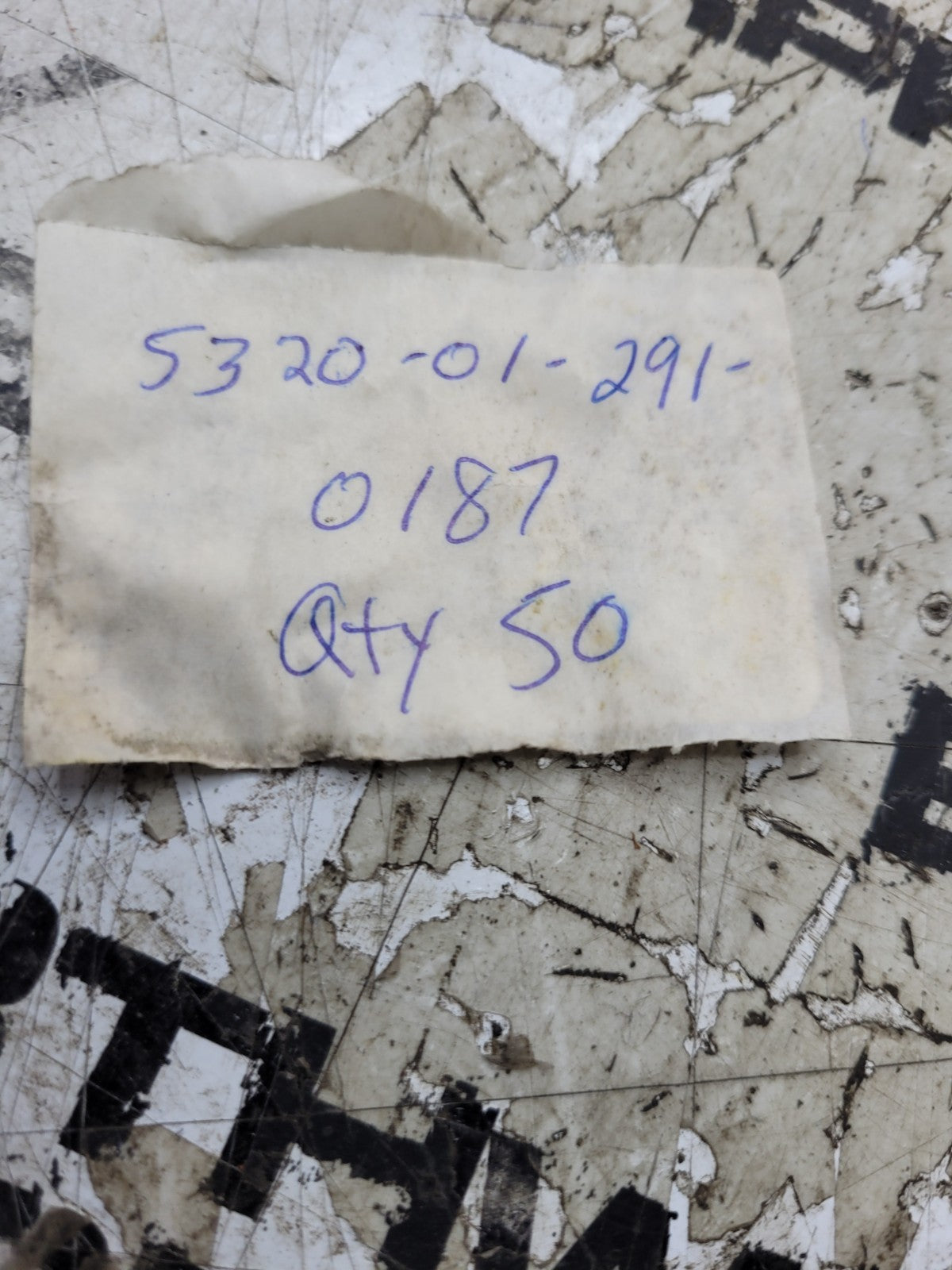 NEW OLD STOCK LOT OF 50PC 5320-01-291-0187 RIVET