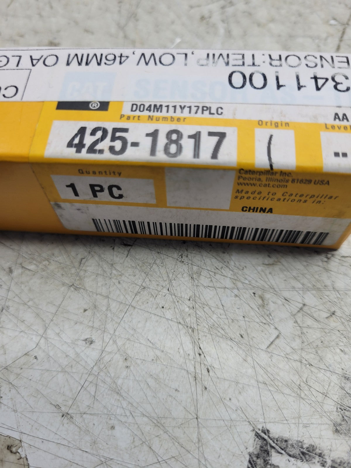 NEW CAT 425-1817 CATERPILLAR 4251817 TEMPERATURE SENSOR