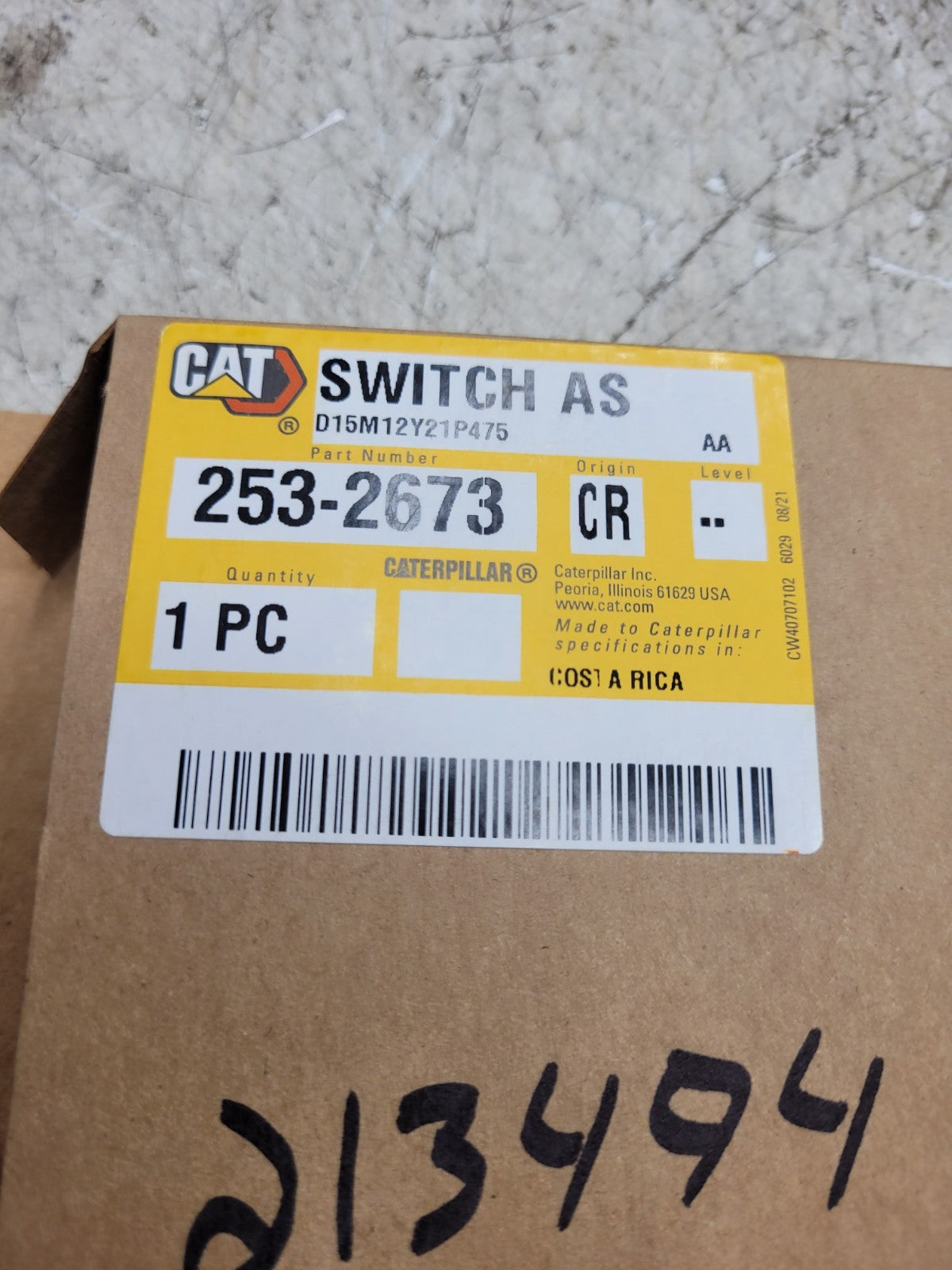 NEW CAT 253-2673: Differential Pressure Switch 2532673
