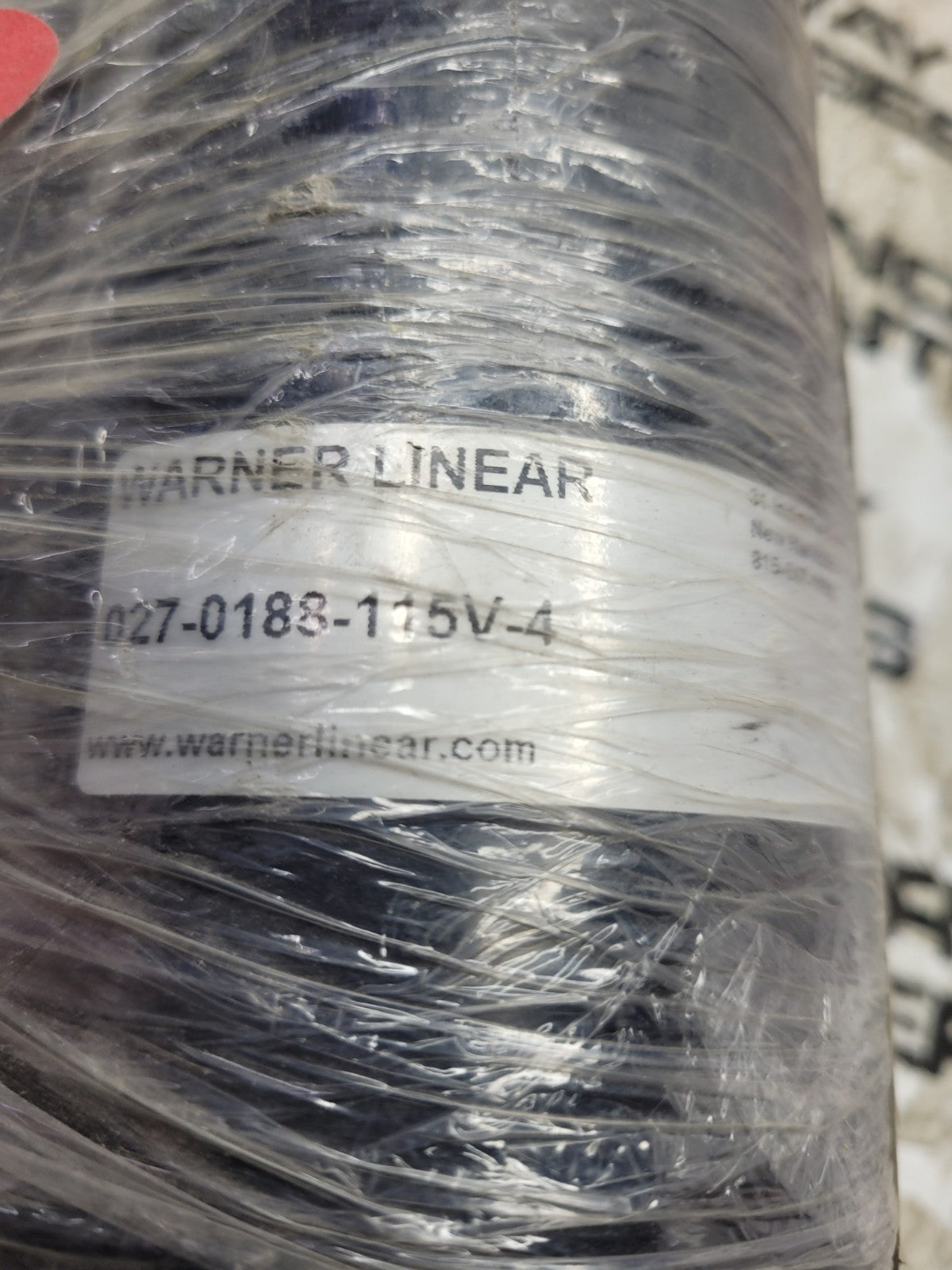WARNER LINEAR B-TRACK SCREW ACTUATOR K2EP1.2G30-115V-BR-06R90 027-0188-115V-7