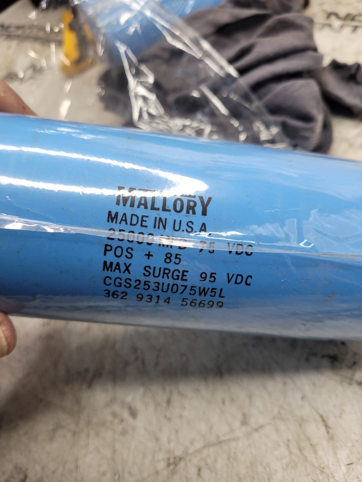 NEW MALLORY CGS253U075W5L AP ALUM 25000UF 75V SCREW CHAS 338-1418-ND