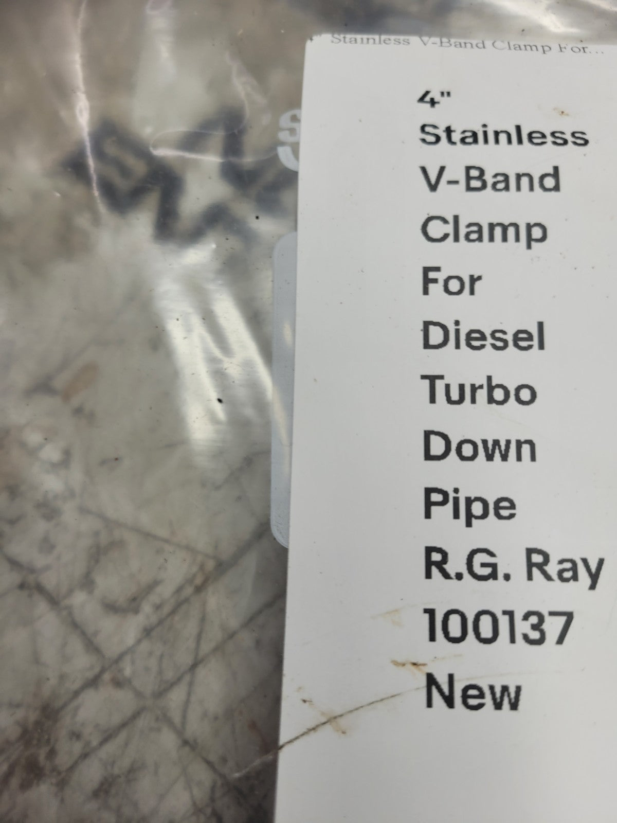 4" Stainless V-Band Clamp For Diesel Turbo Down Pipe R.G. Ray 100137 New